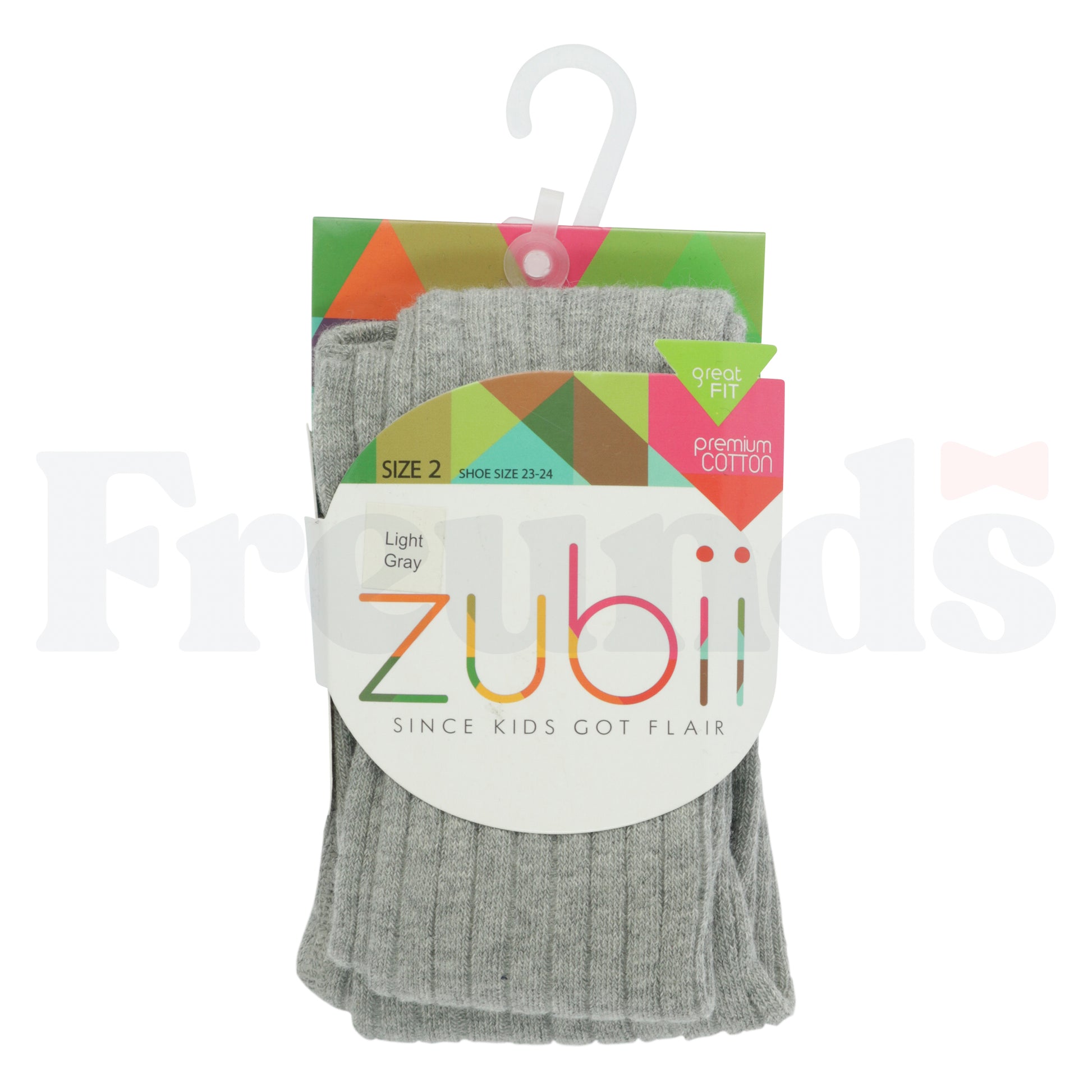 Zubii Wide Ribbed Cotton Tights -