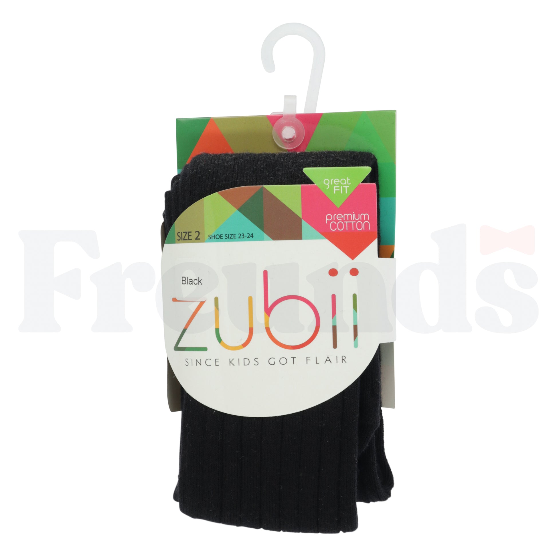 Zubii Wide Ribbed Cotton Tights -