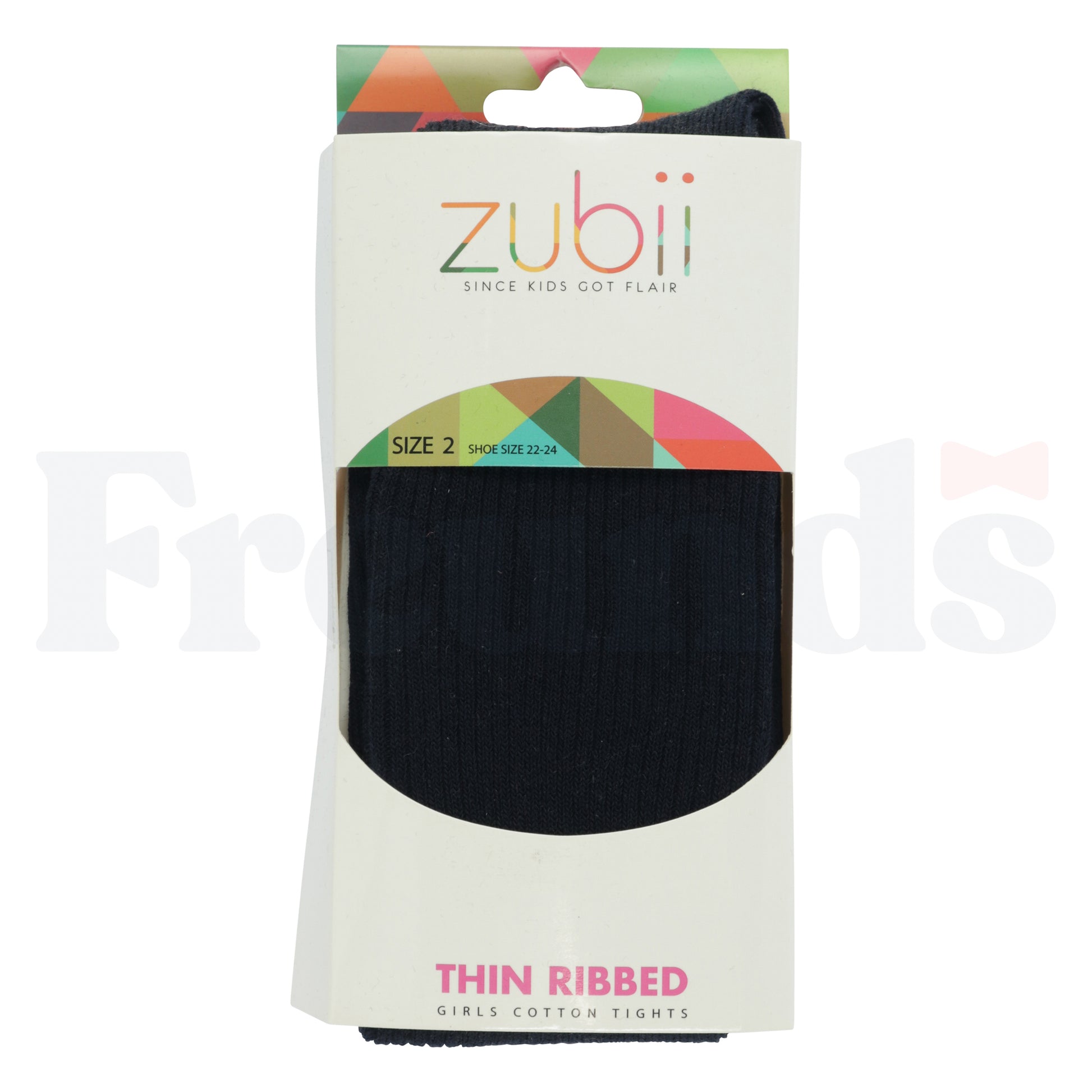 Zubii Thin Ribbed Cotton Tights -
