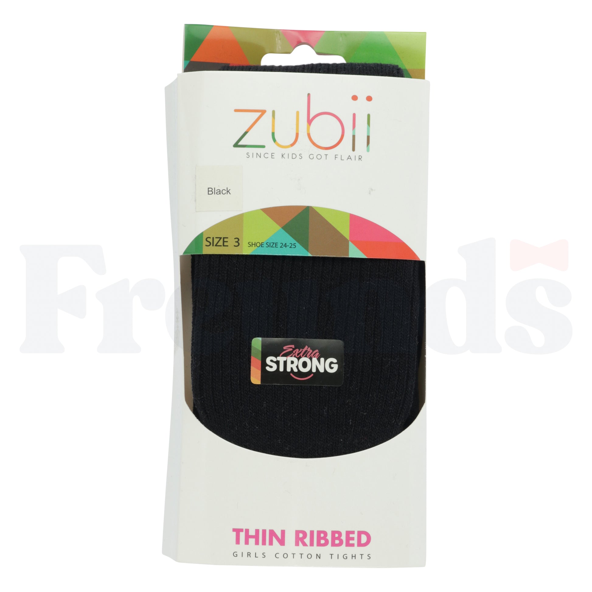 Zubii Thin Ribbed Cotton Tights -