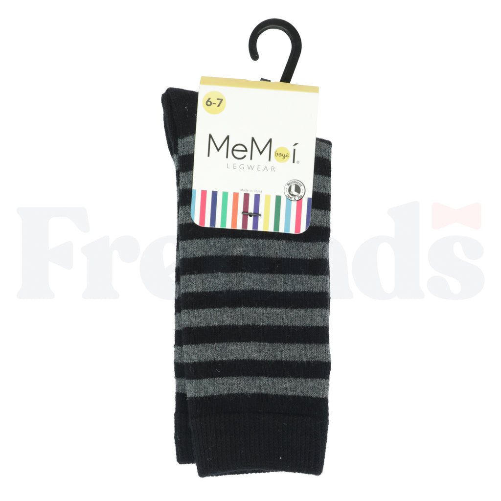 MeMoi Boys Two Color Stripe Dress Socks - MK-130 -