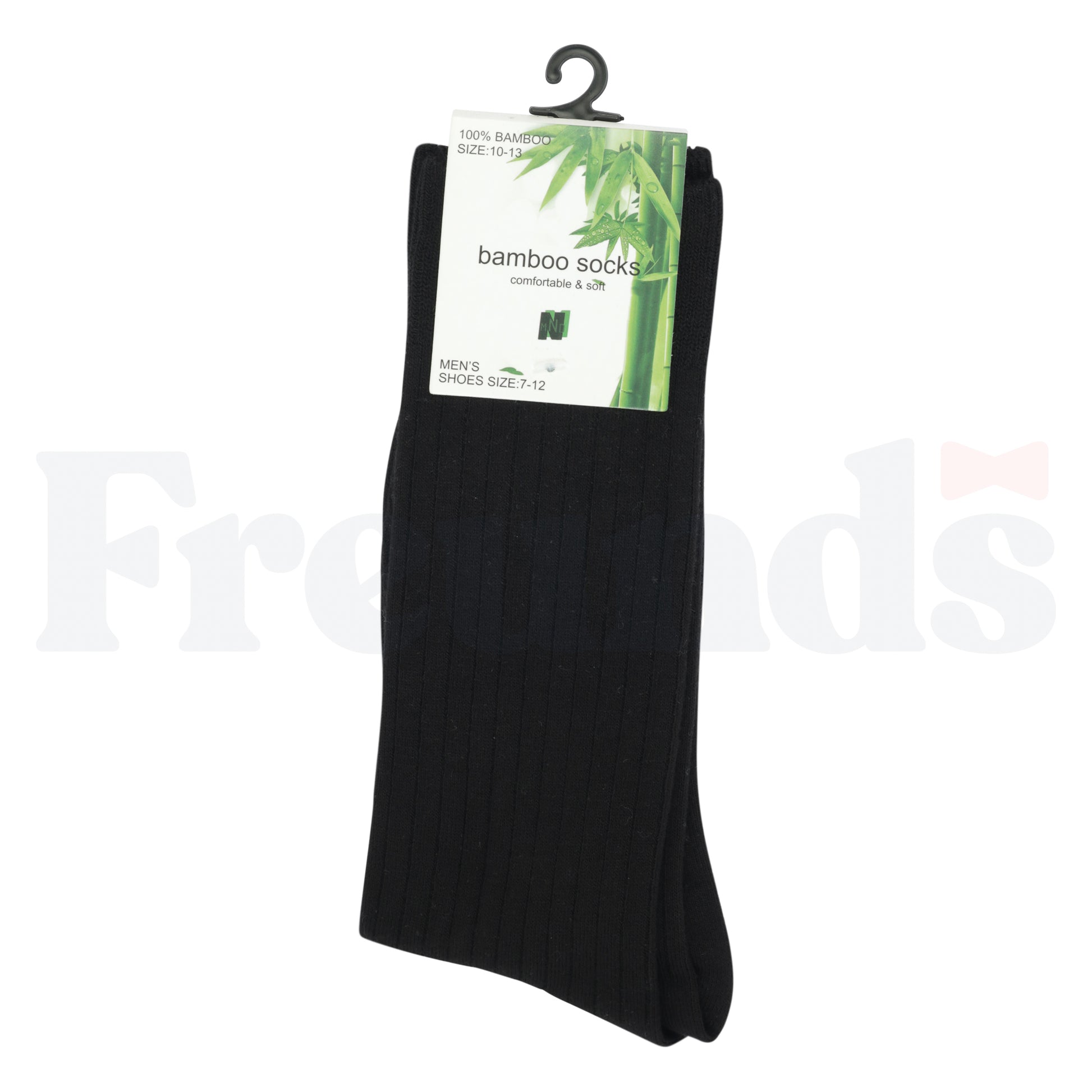 Bamboo Mens Ribbed Crew Socks -
