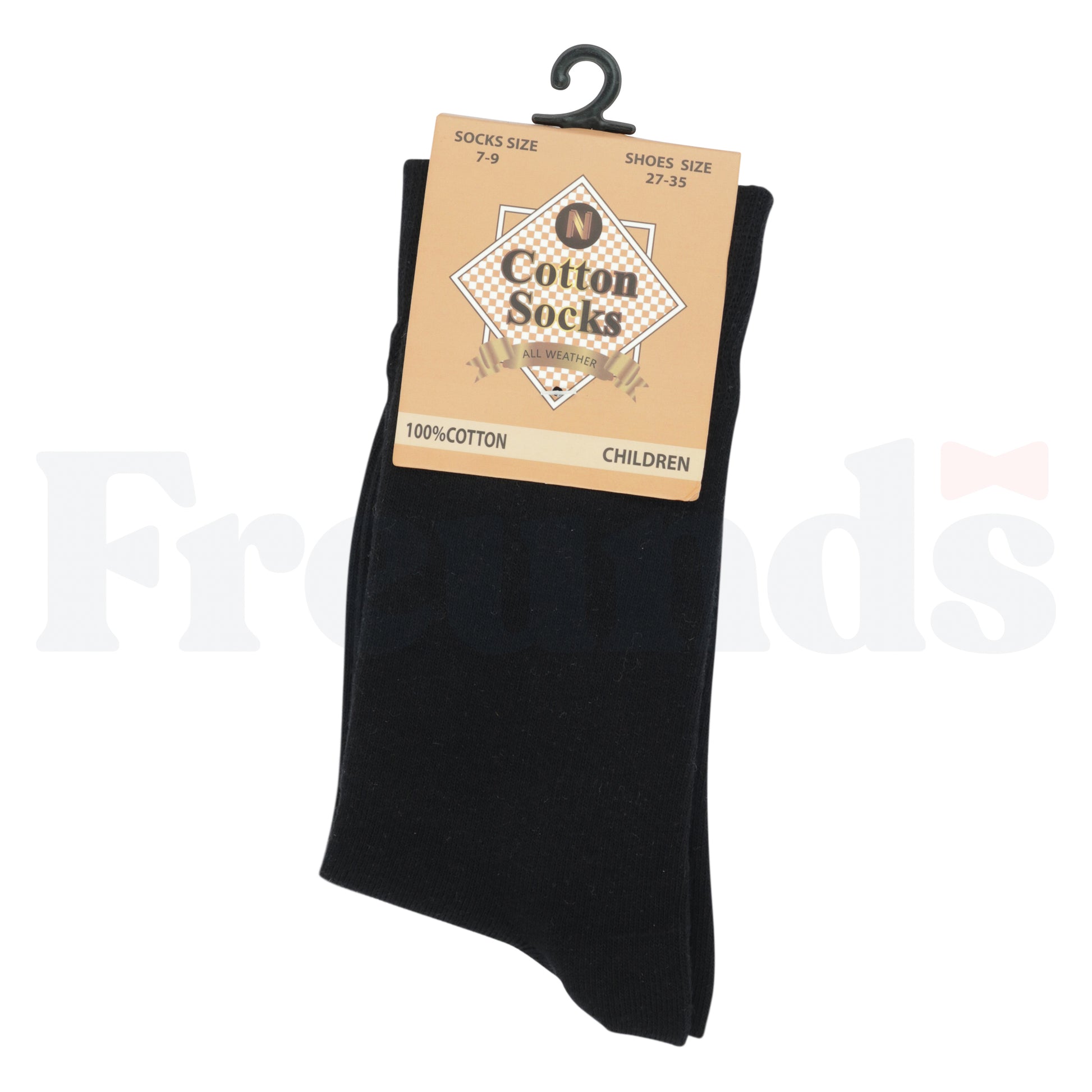 Cotton Socks Boys Crew Socks - 100% Cotton -