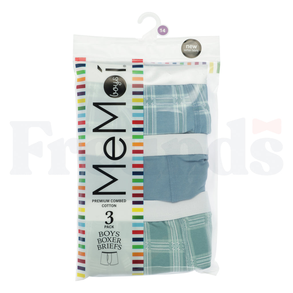 MeMoi Boys Knit Boxer Briefs - MKU1300 - 3 Pack -