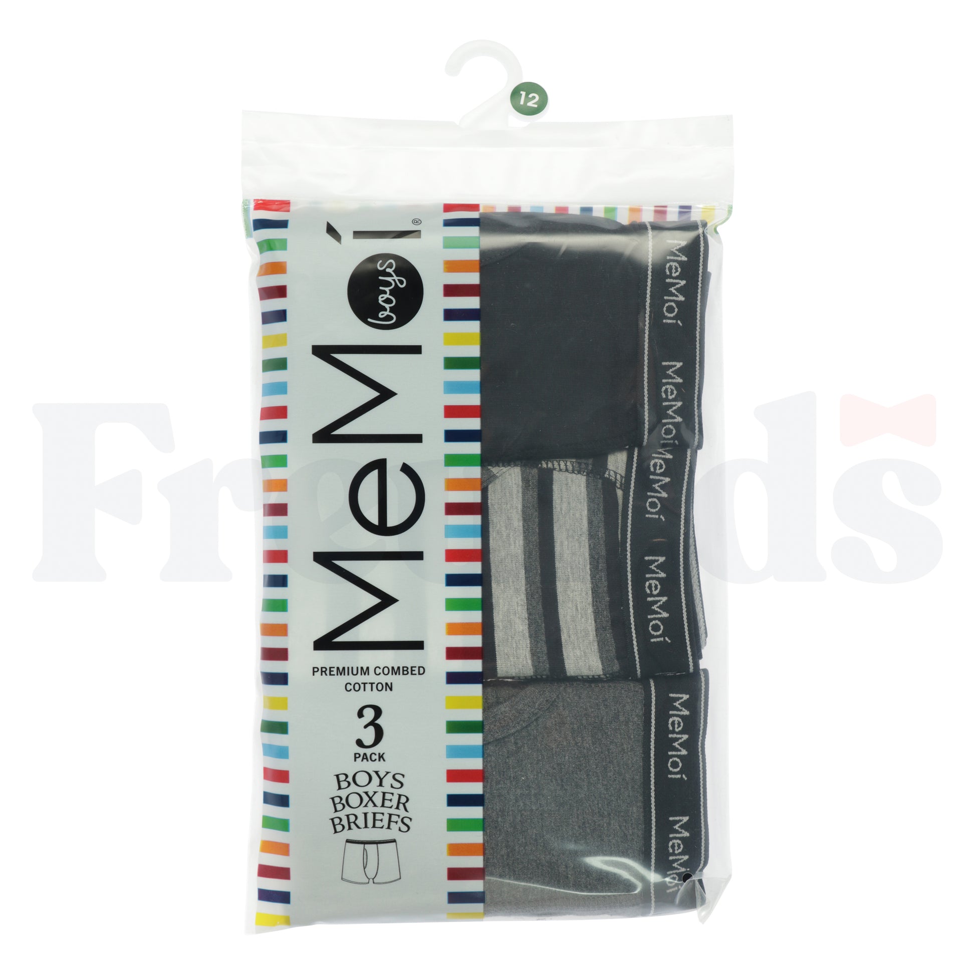 MeMoi Boys Knit Boxer Briefs - MKU1015 - 3 Pack -