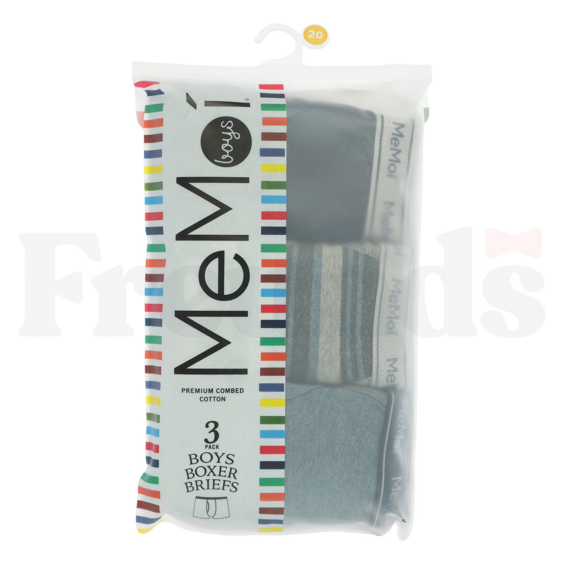 MeMoi Boys Knit Boxer Briefs - MKU1015 - 3 Pack -