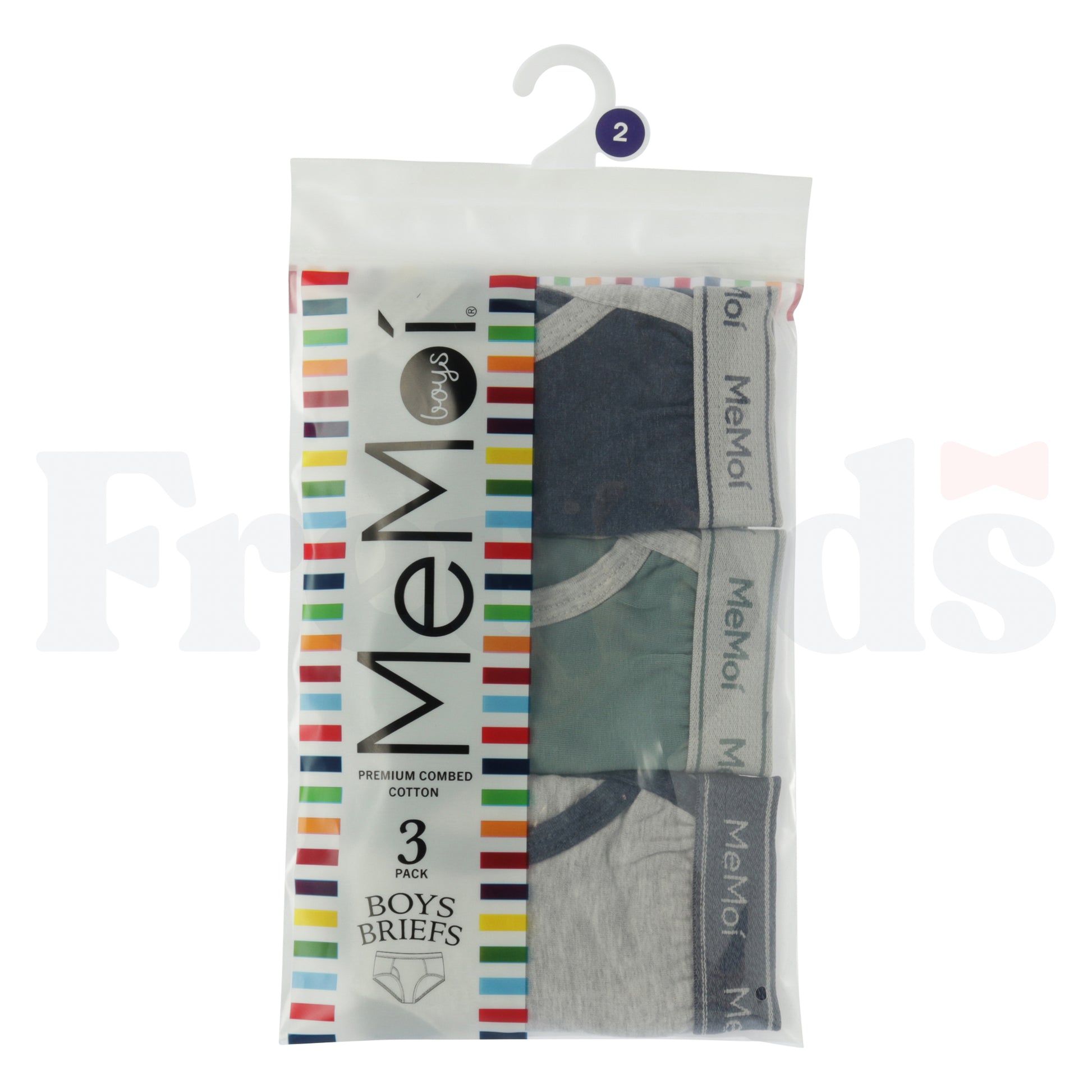 MeMoi Boys Knit Briefs - MKU1013 - 3 Pack -
