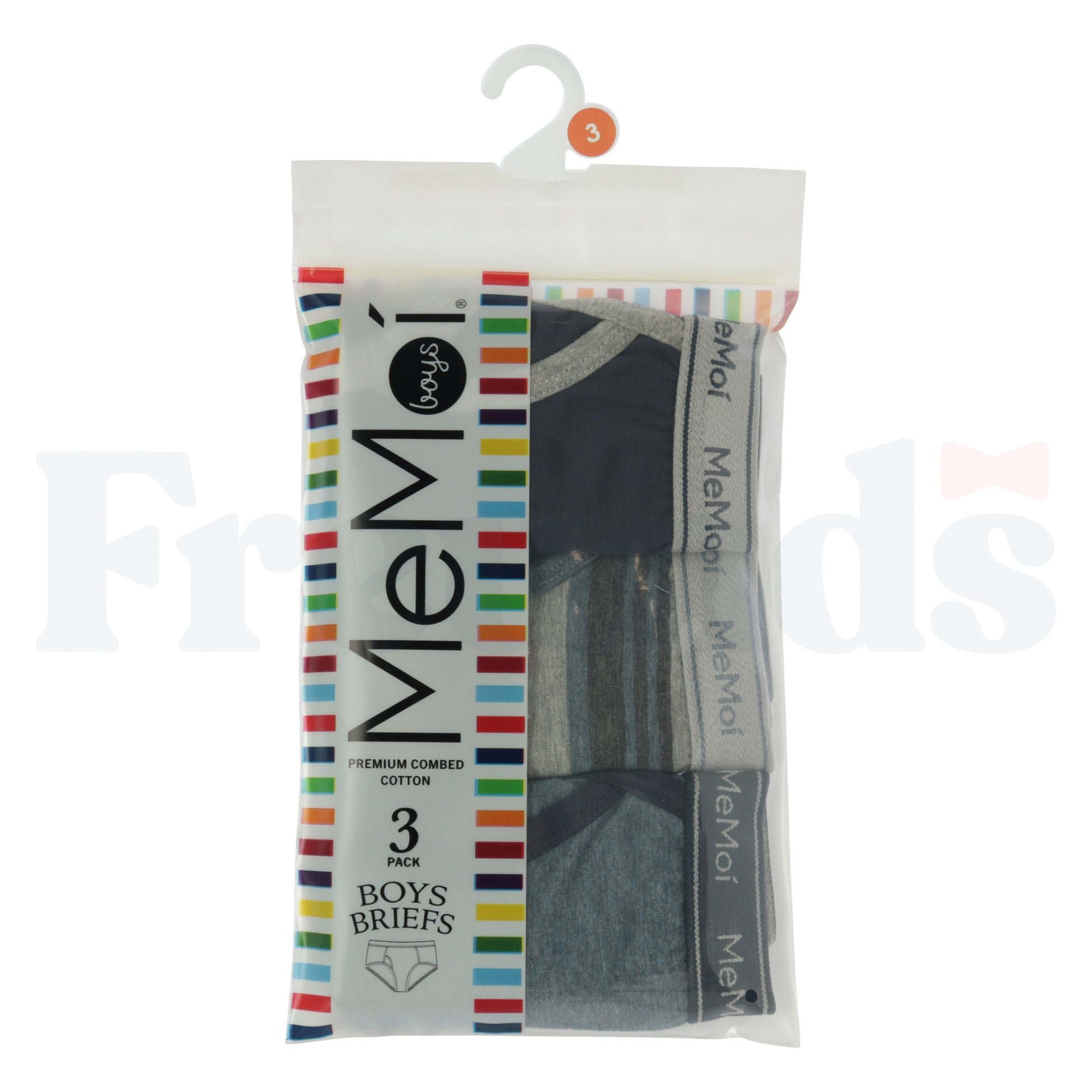 MeMoi Boys Knit Briefs - MKU1013 - 3 Pack -