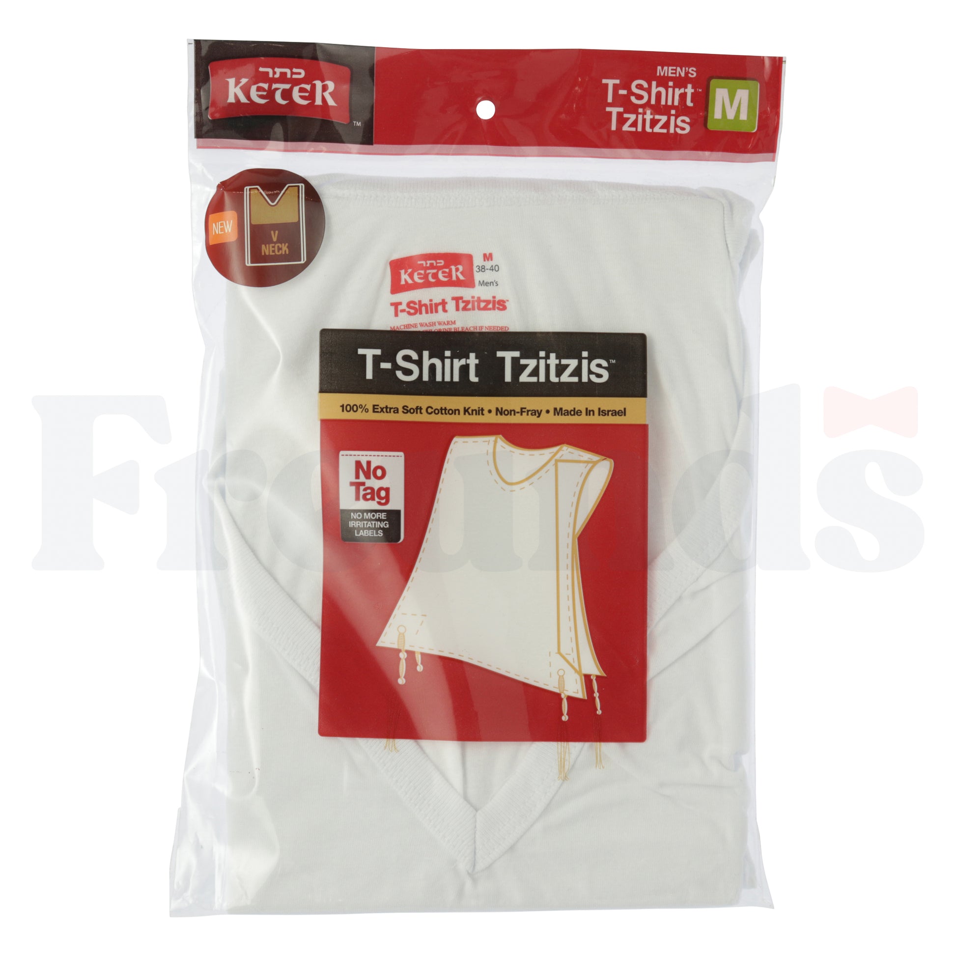 Keter Undershirt Tzitzis Meyuchad - V Neck -