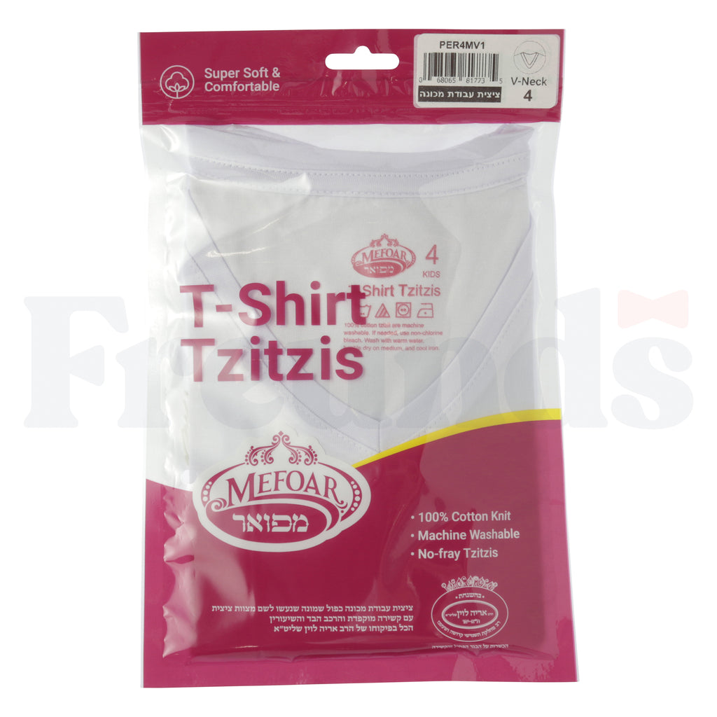 Mefoar Undershirt Tzitzis Meyuchad - V-Neck -