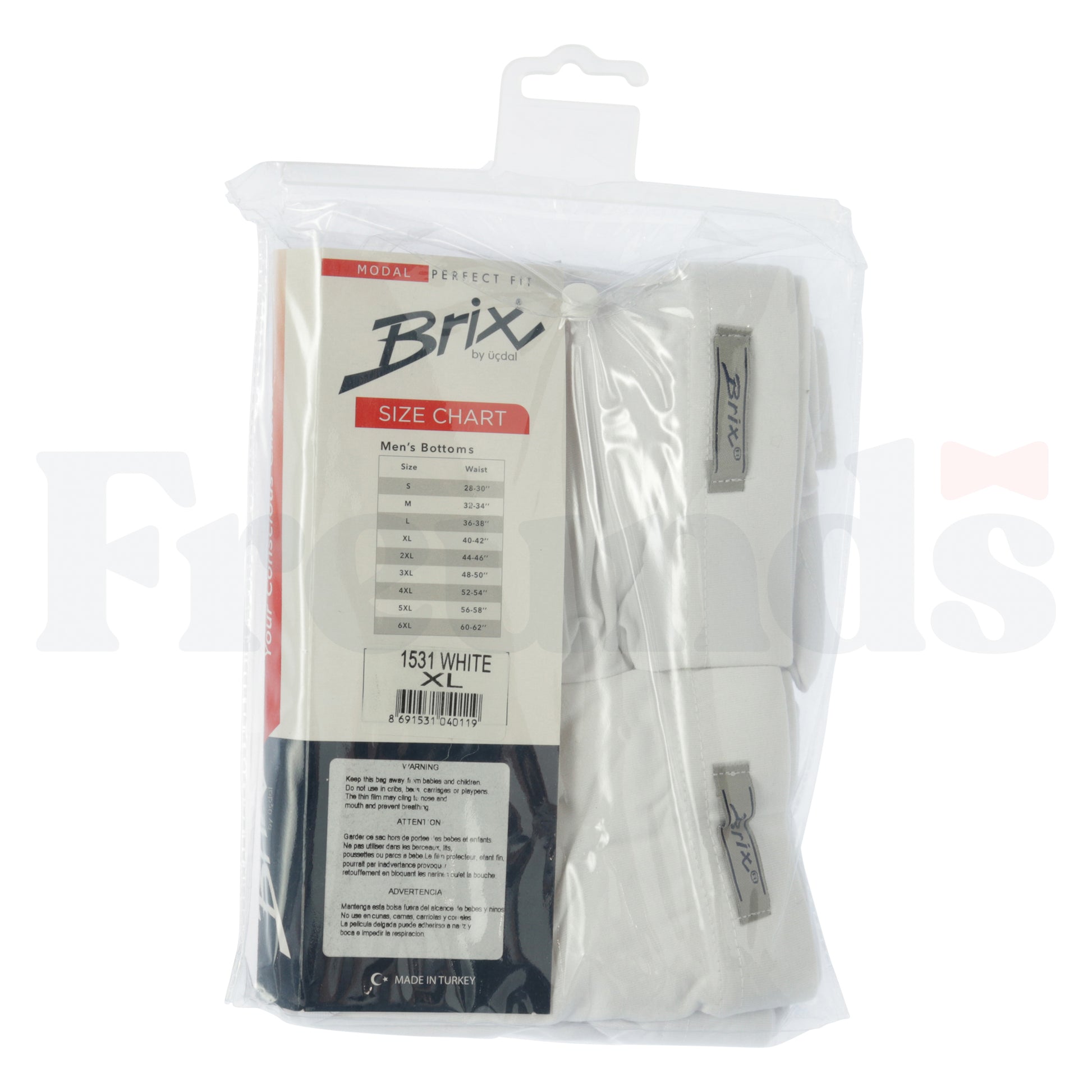 Brix Mens Modal Boxer Briefs - 2 Pack -