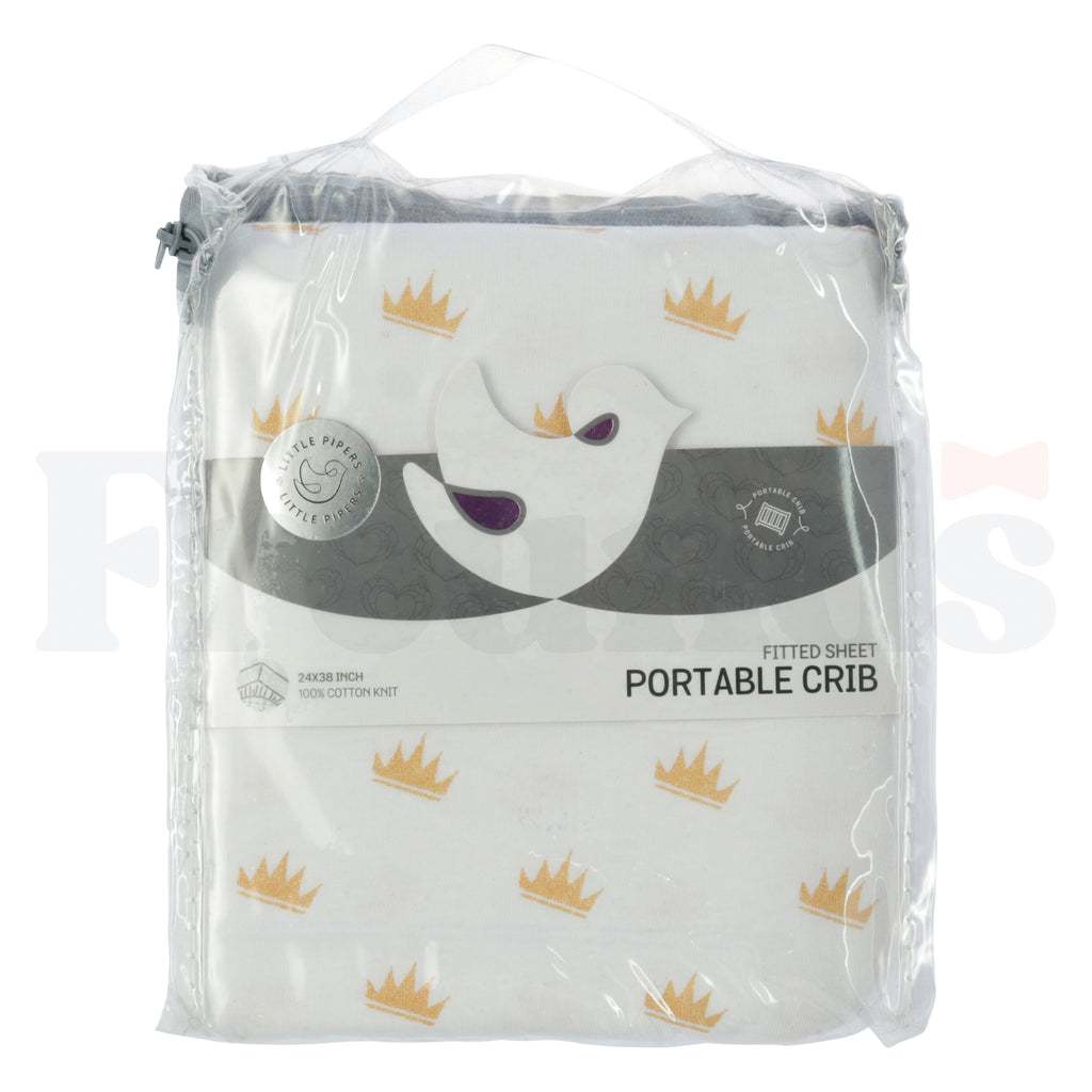 Little Pipers Fitted Crib Sheet -