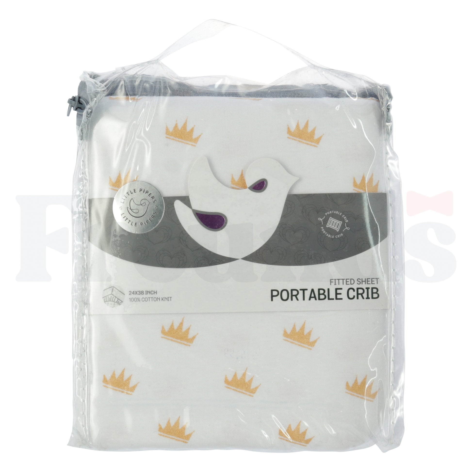 Little Pipers Fitted Crib Sheet -