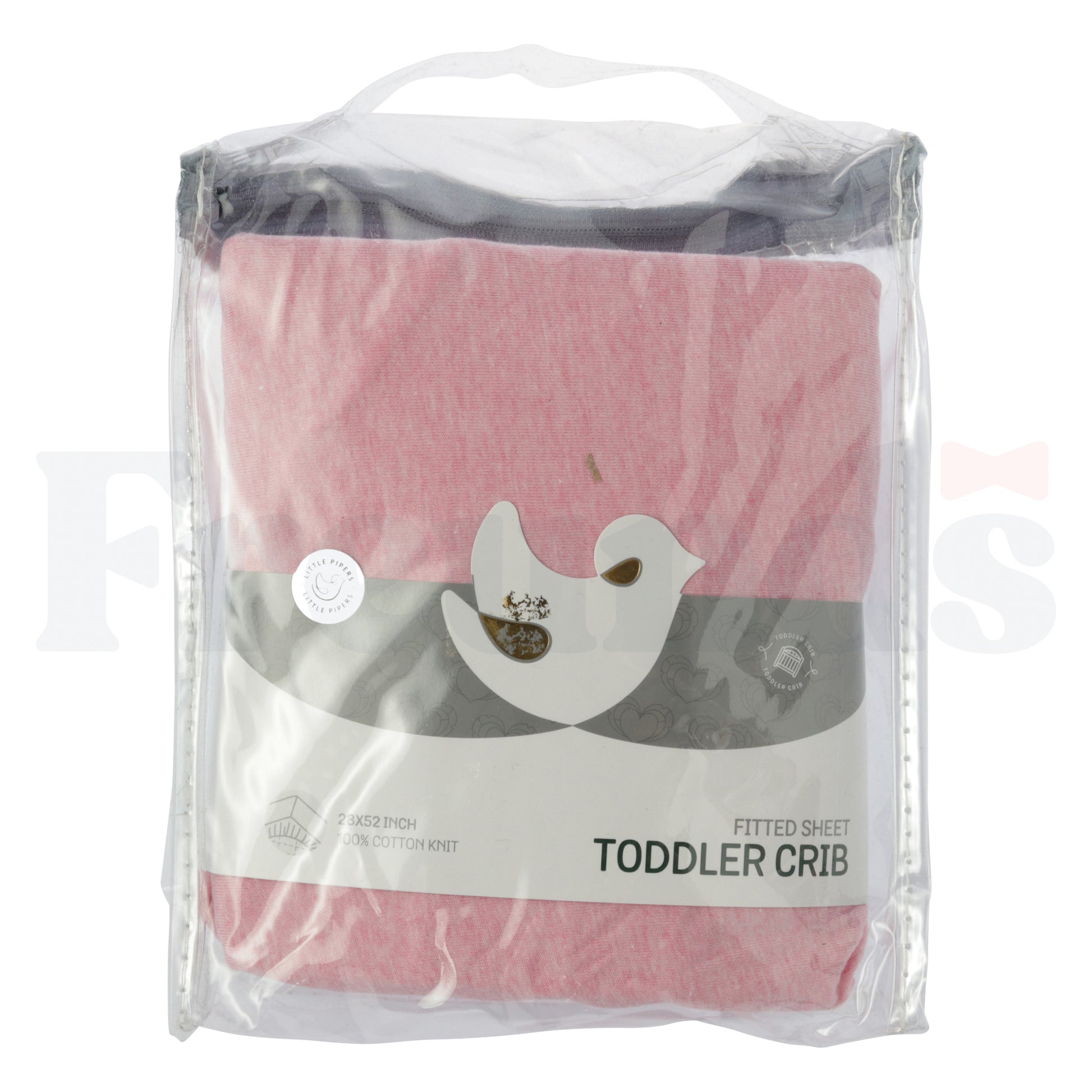 Little Pipers Fitted Heather Crib Sheet -