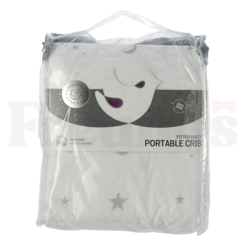Little Pipers Fitted Crib Sheet -