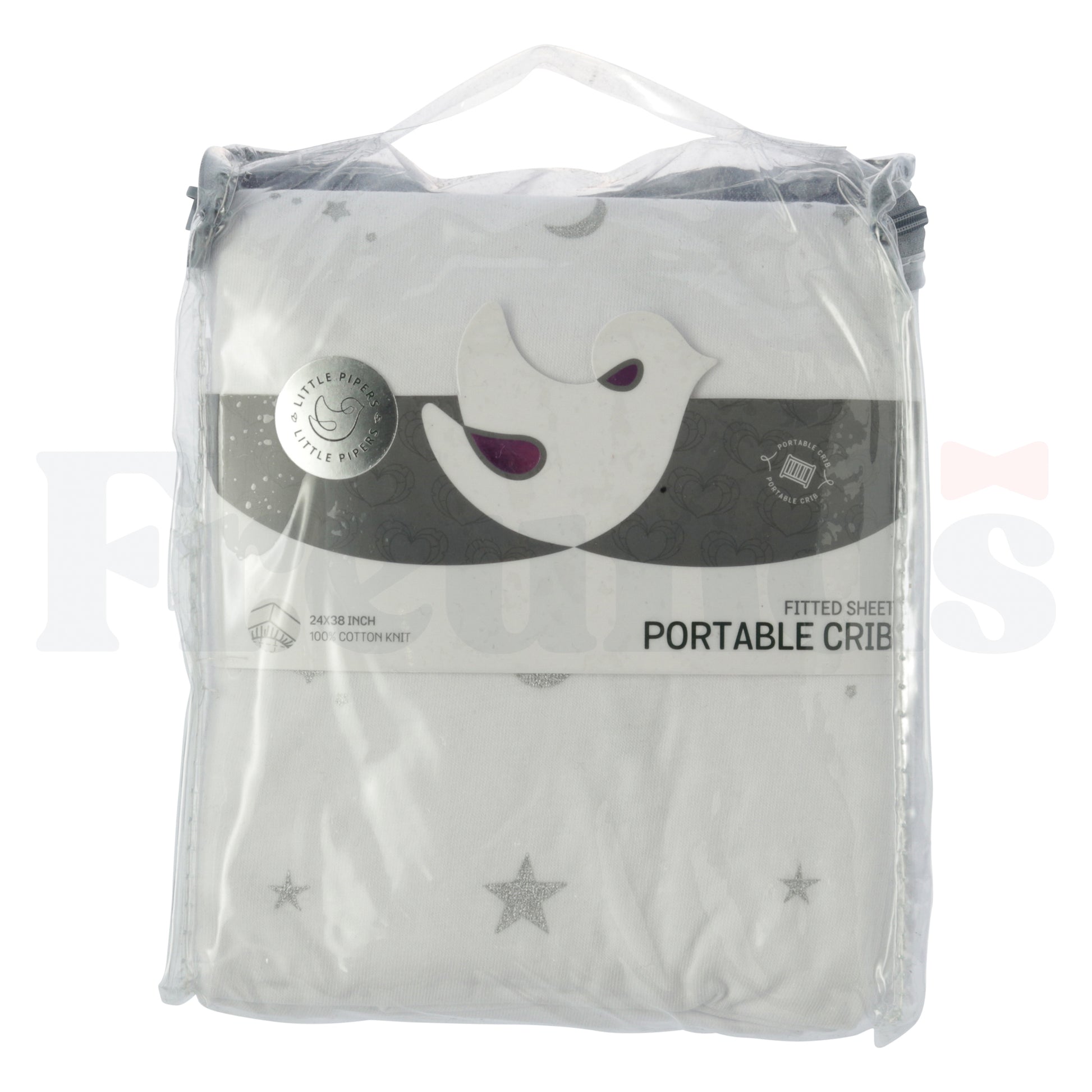 Little Pipers Fitted Crib Sheet -