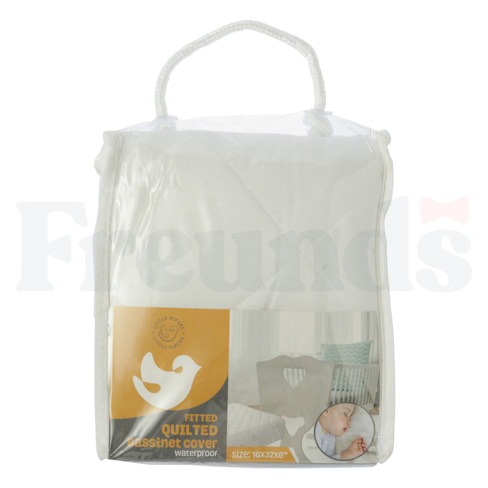Little Pipers White Crib Bib -