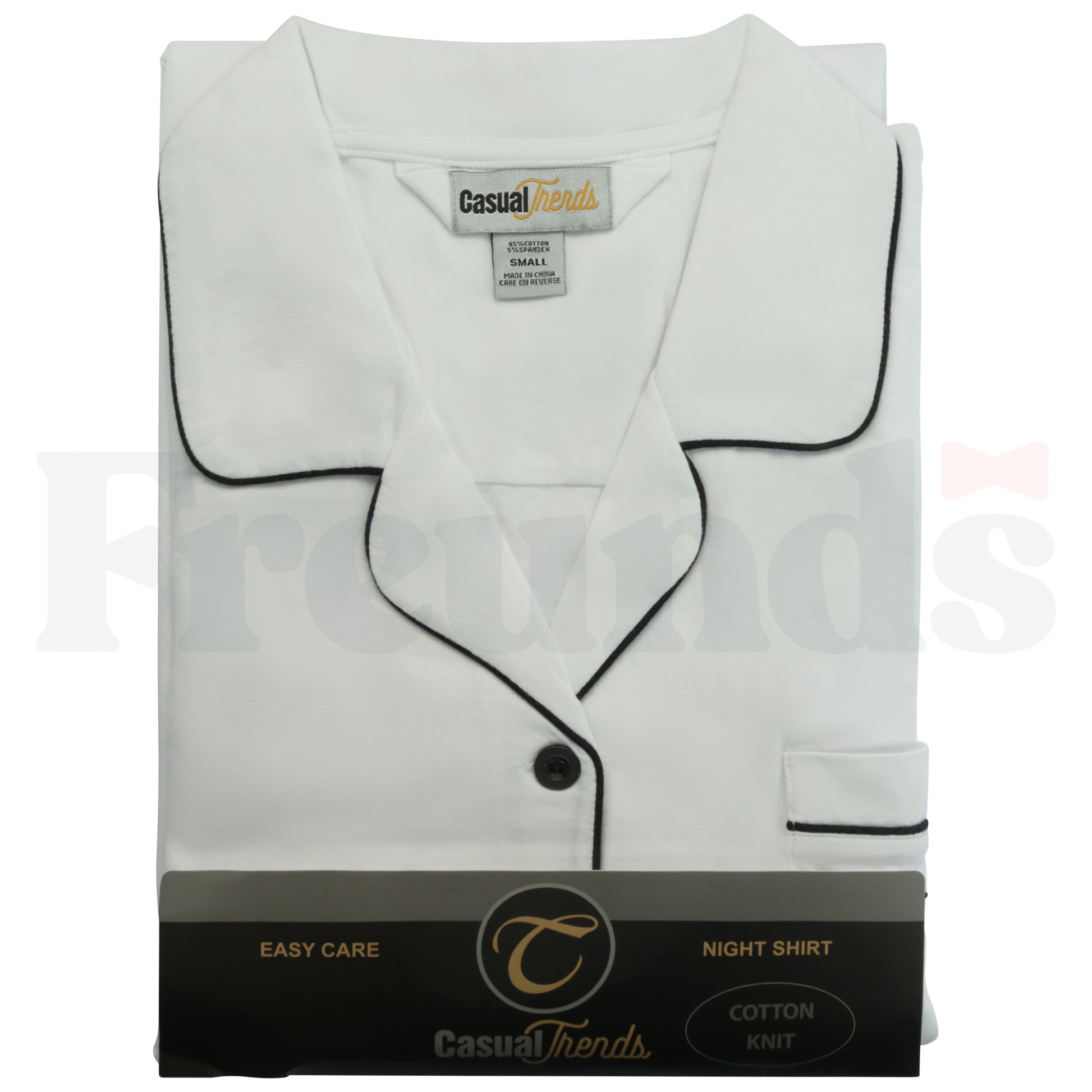 Casual Trends White Knit Nightshirt -