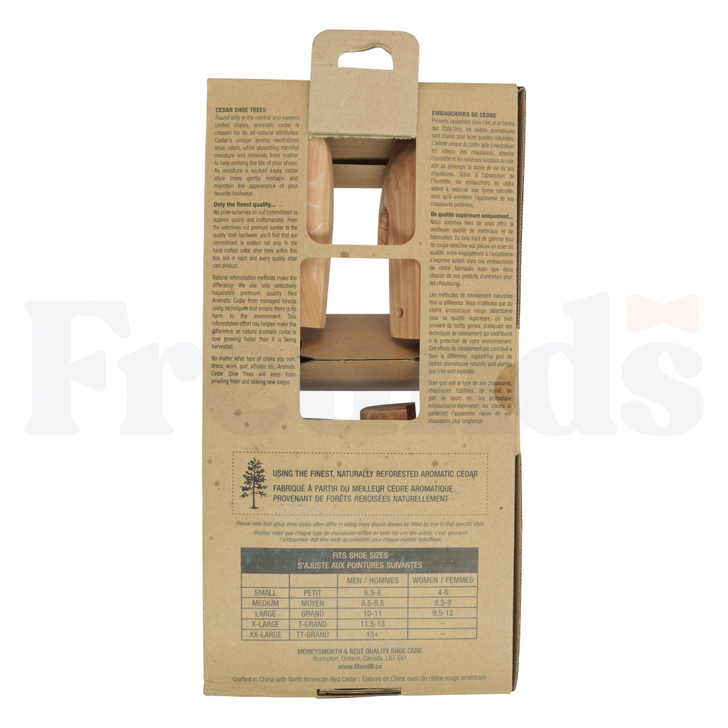M&B Aromatic Cedar Mens Shoe Trees