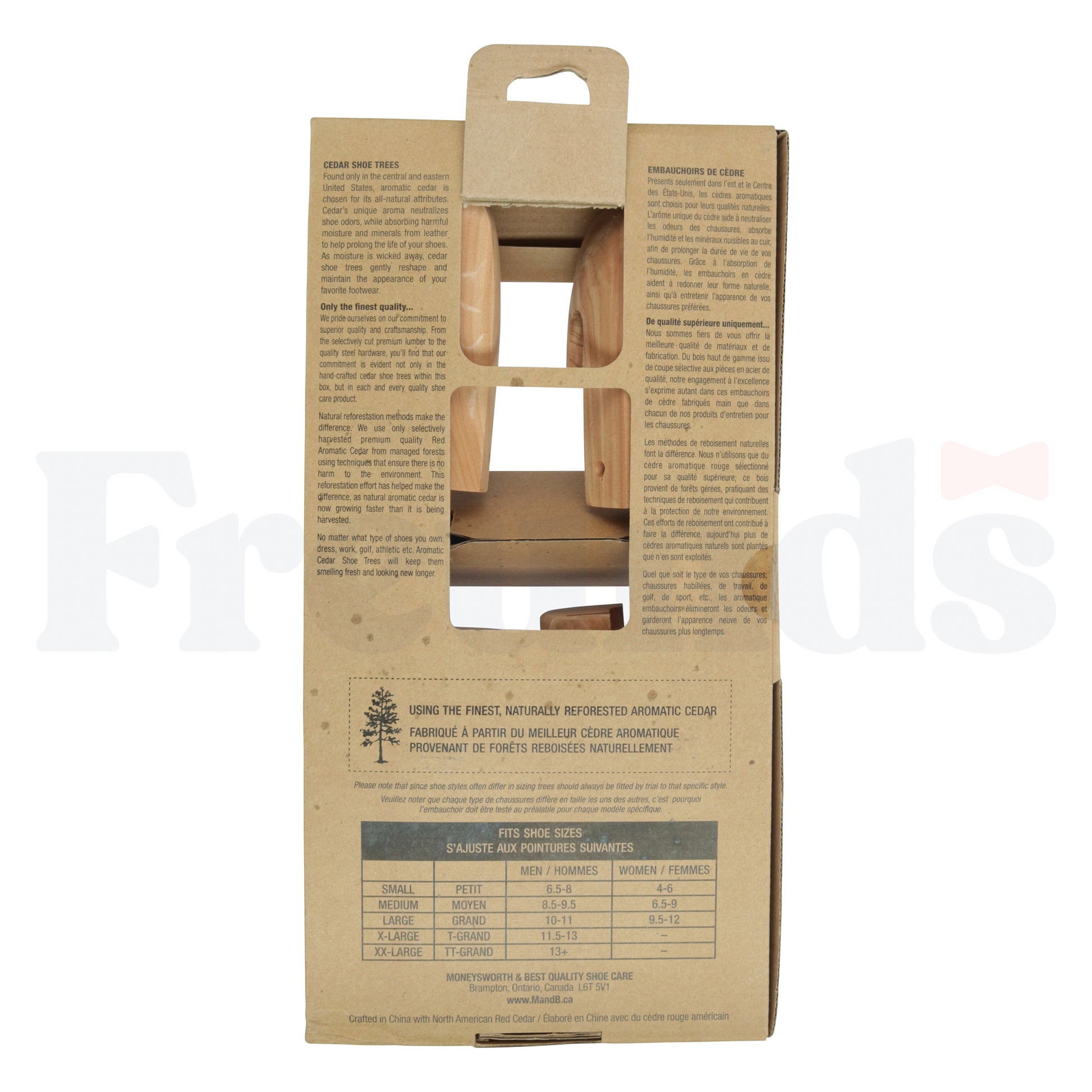 M&B Aromatic Cedar Mens Shoe Trees