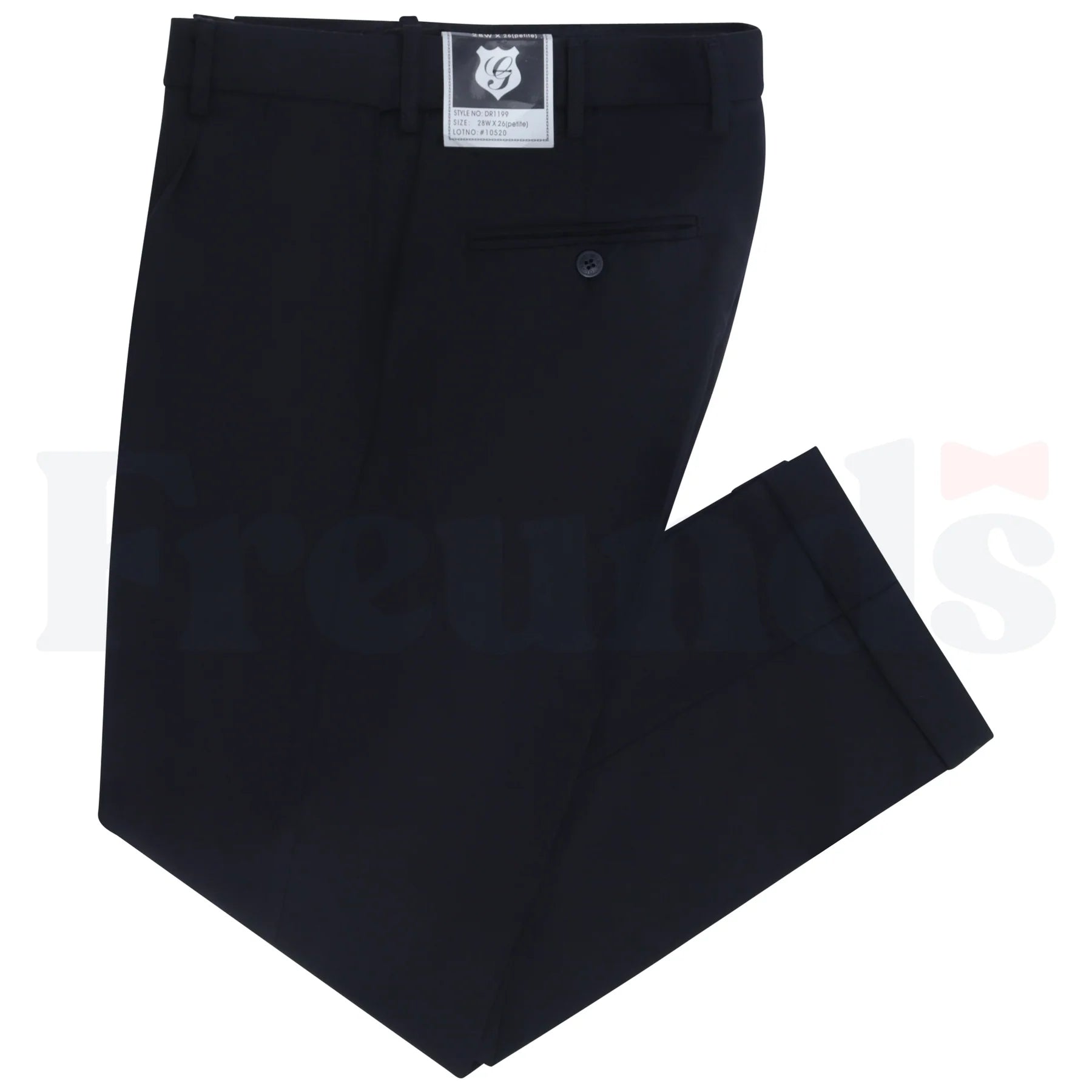 G/O Mens Regular Fit Pleated Pants O/B - 1198 -