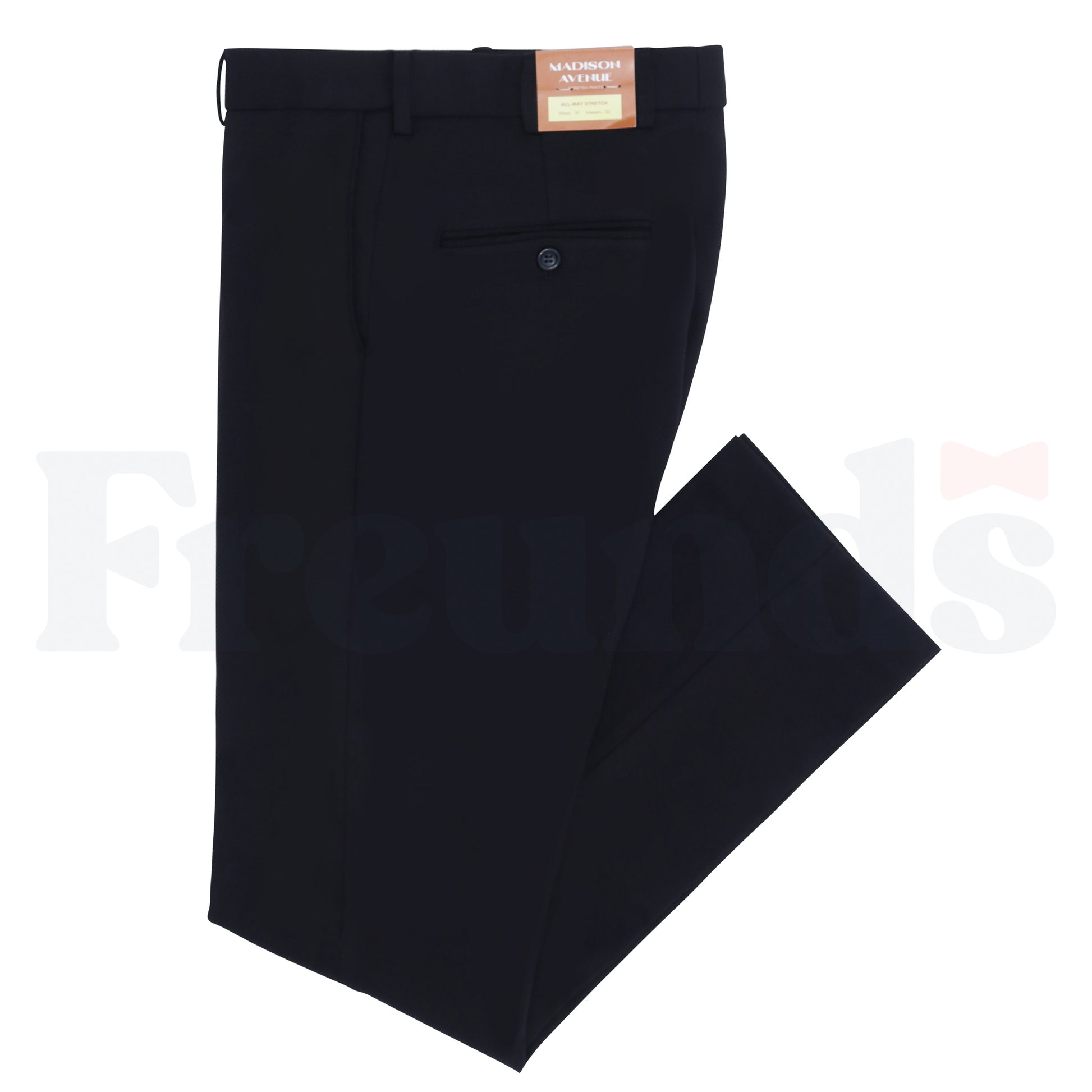 Madison Ave. Mens Black Stretch Pants - Boys Sizes  - Slim Fit - 886 -