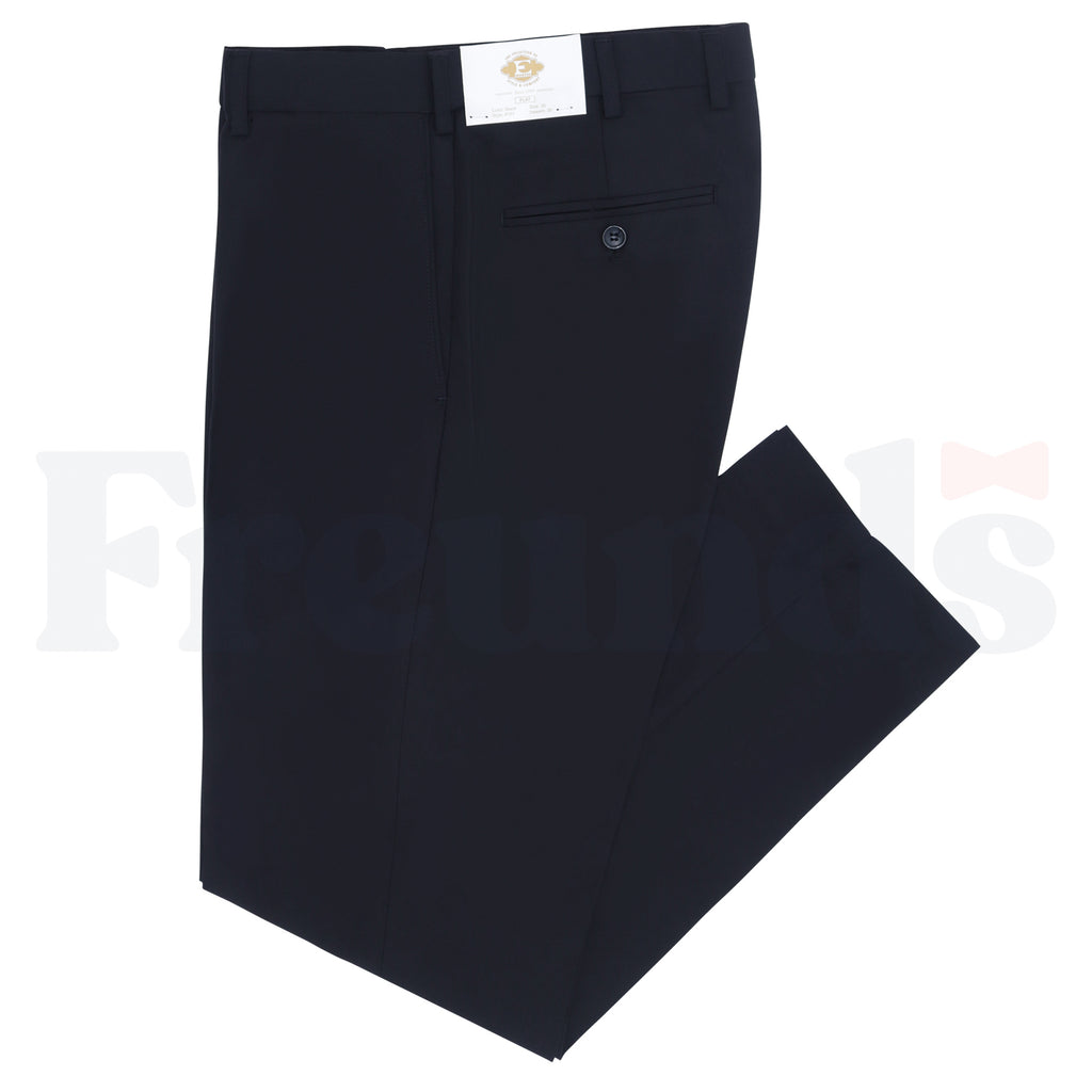 Elegance Mens Black Flat Pants - 101 -