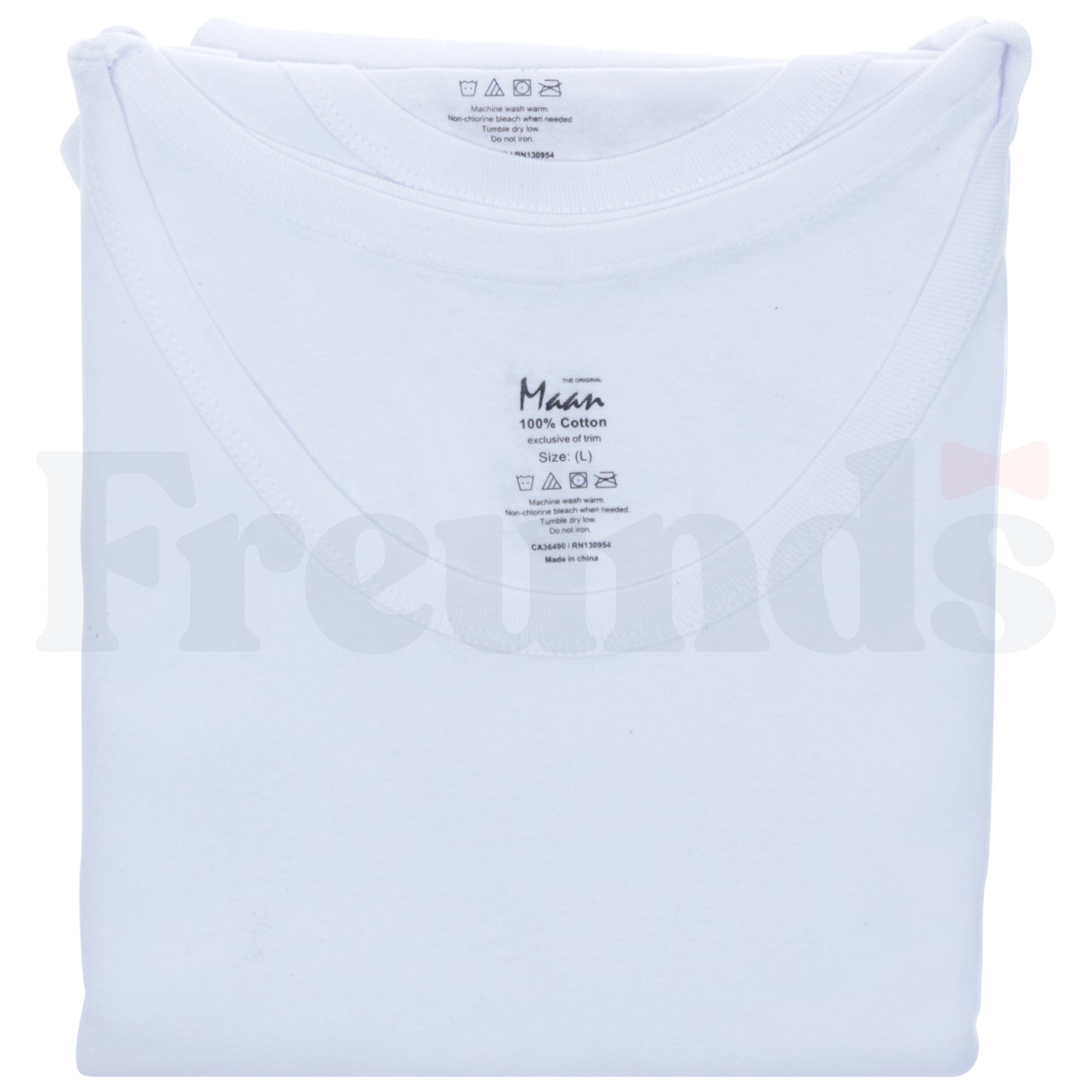 MAAN Mens Sleeveless White Undershirts - 3 Pack -