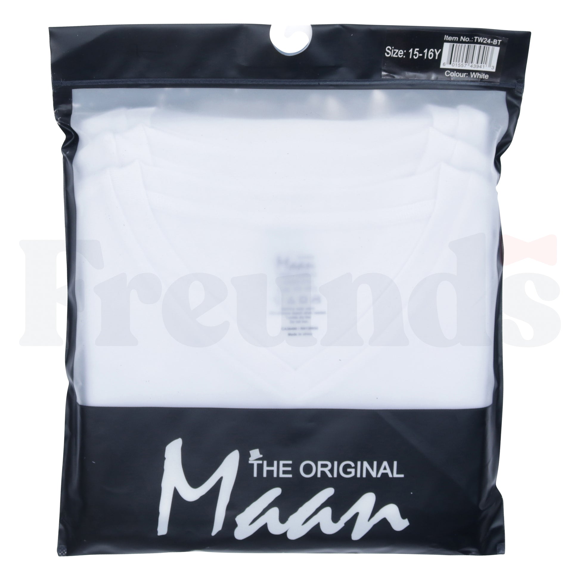 MAAN Mens V-Neck White Undershirts - 3 Pack -