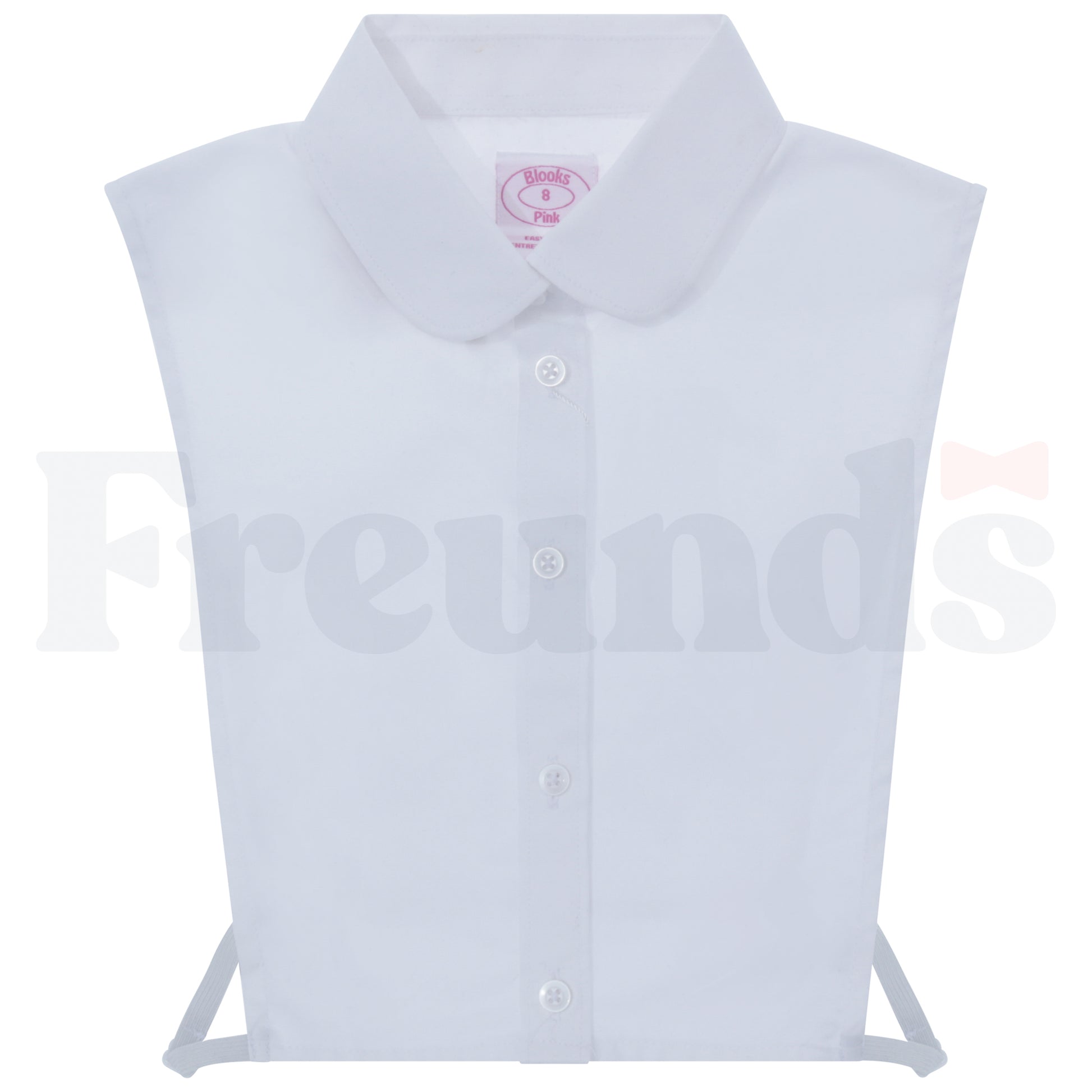 Blooks Basic Girls Pinpoint Dickey - Round Collar - 9343 -