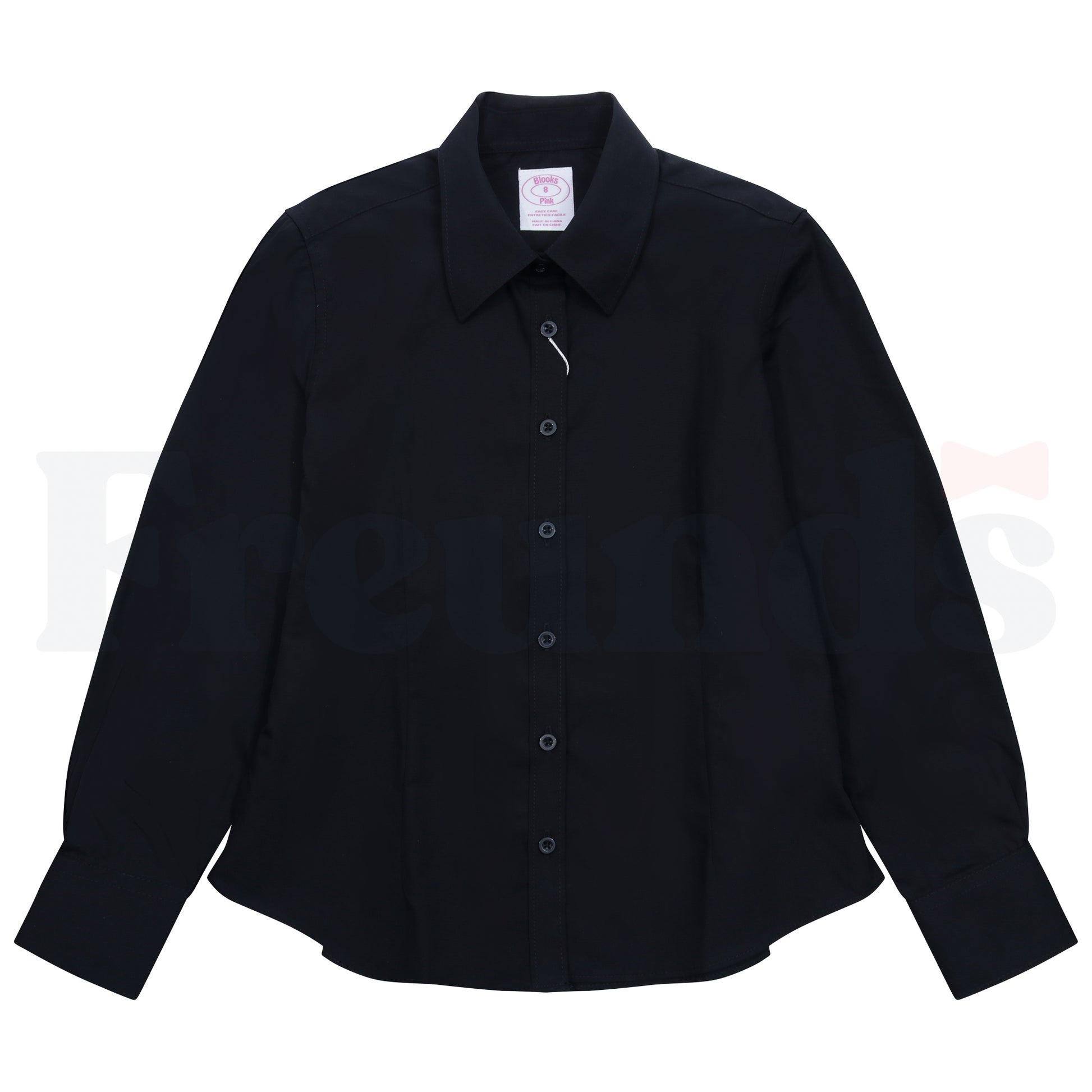 Blooks Basic Girls Pinpoint Blouse - Pointy Collar - 9340 -