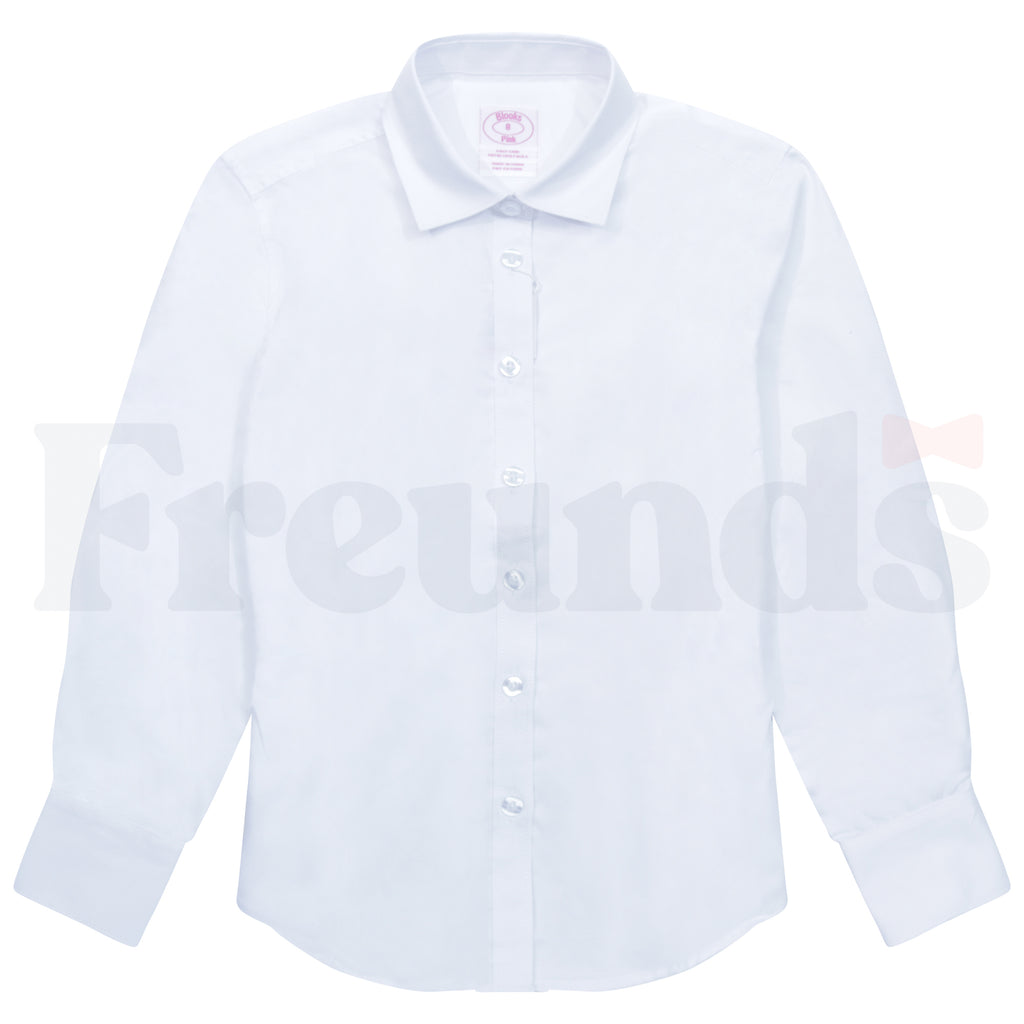Blooks Basic Girls Pinpoint Blouse - Pointy Collar - 9340 -