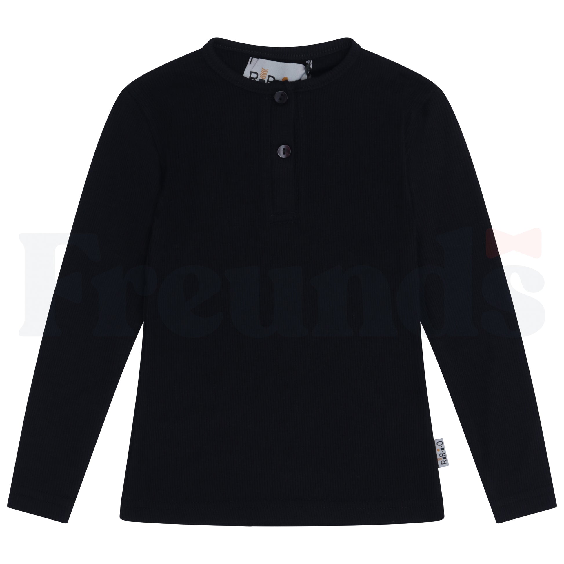 Rib-i-o Girls Ribbed Shell - w/ Buttons - Long Sleeve - 784B -