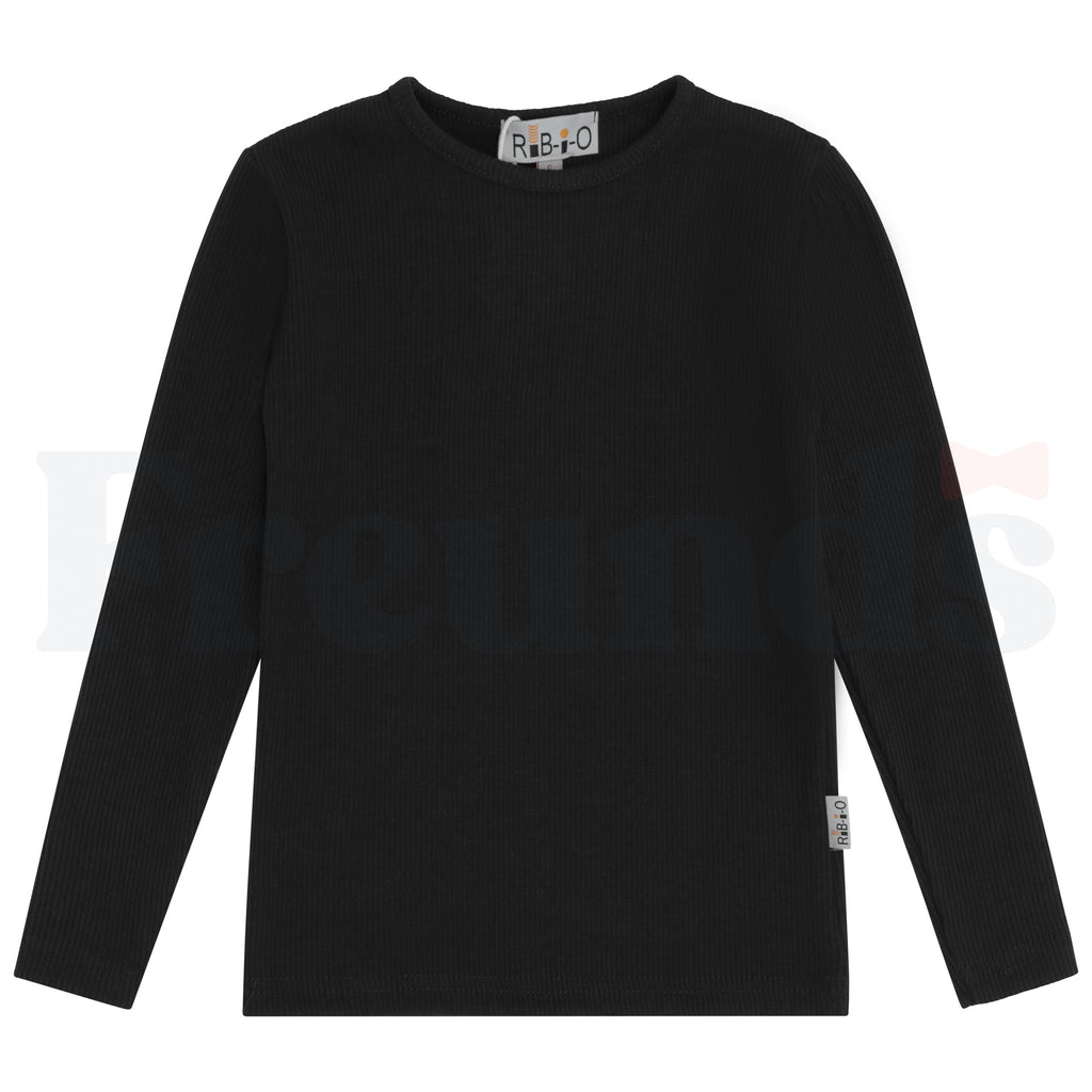 Rib-i-o Girls Ribbed Shell - 3/4 Sleeve - 784T -