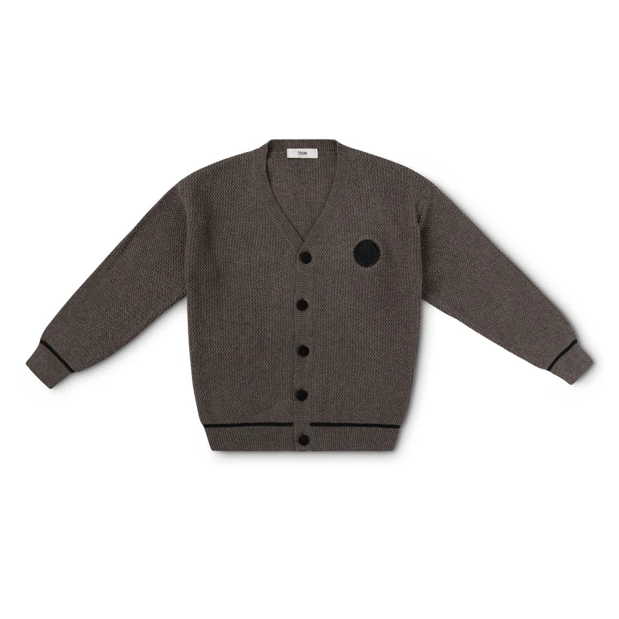 Tior Emblem Patch Crew Cardigan - FT1324 - FW24 -