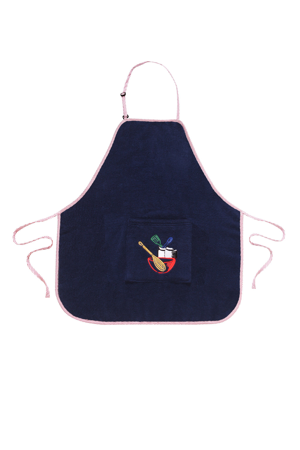 Abstract Apron - Utensils Embroidery and Dot Piping -