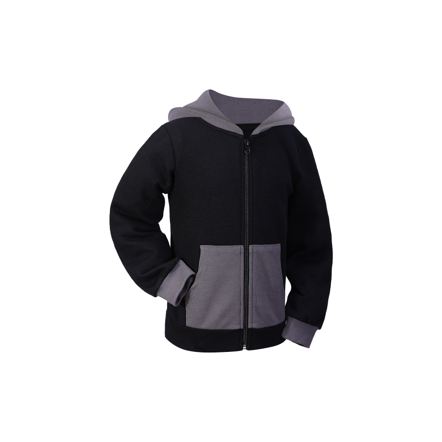 LandsKid Black Hooded sweater -