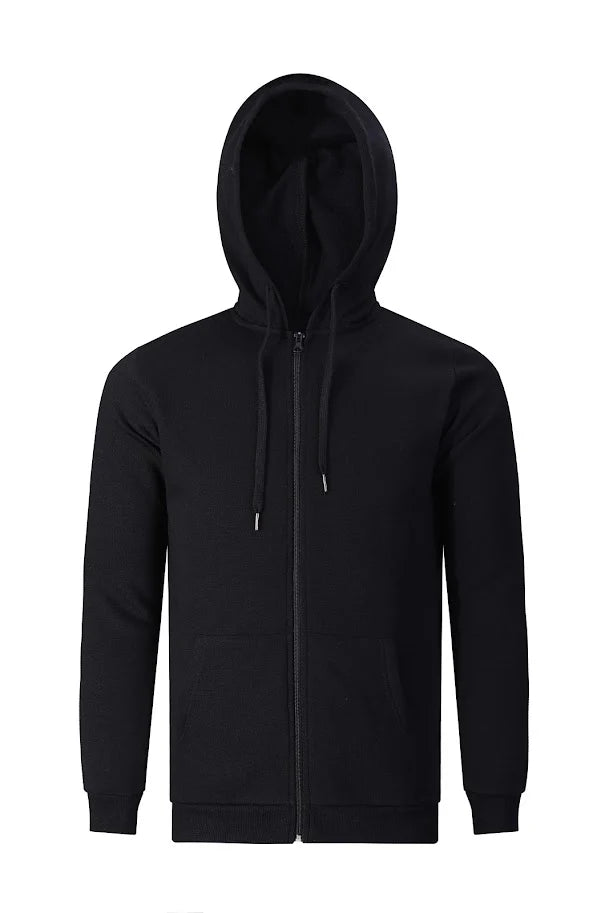 Abstract Boys Fleece Lined Black Sweater -