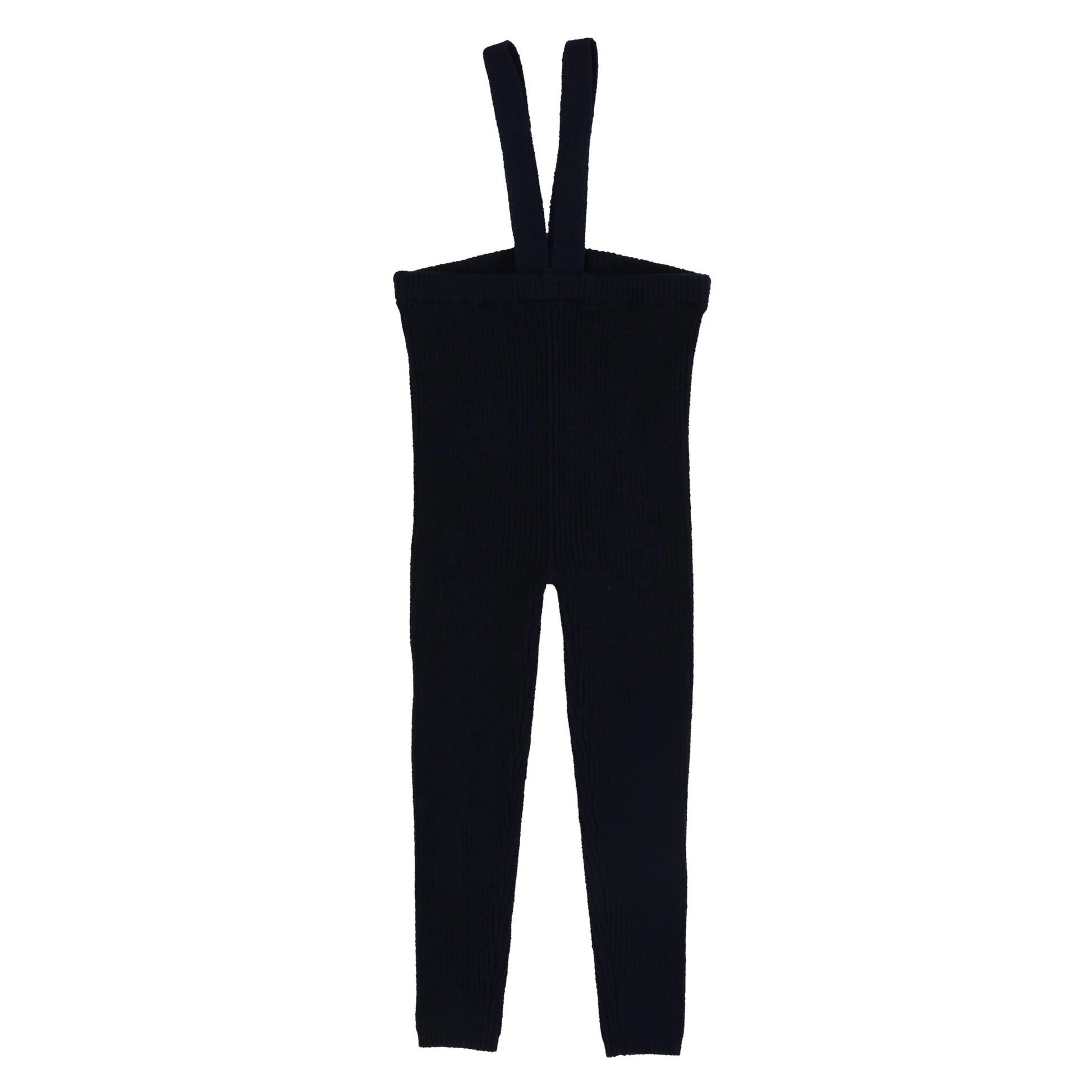 Lil Legs Basic Knit Suspender Leggings -