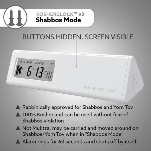 KosherClock™ 3 / Kosher Shabbos Alarm Clock