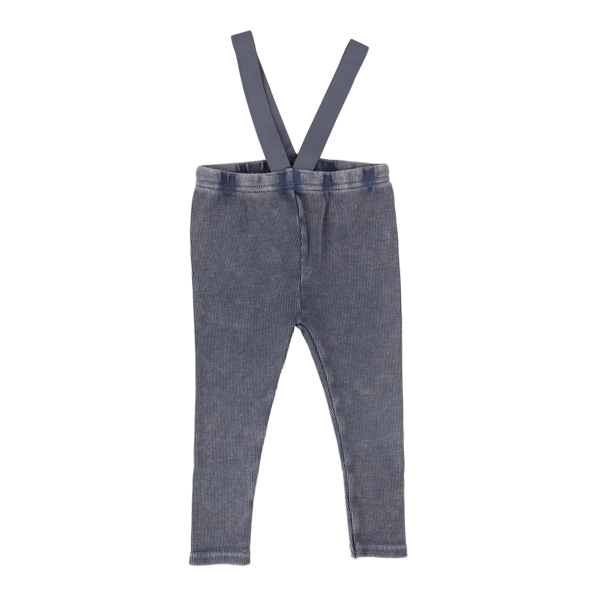 Lil Legs Ribbed Suspender Leggings -  Basic Colors -