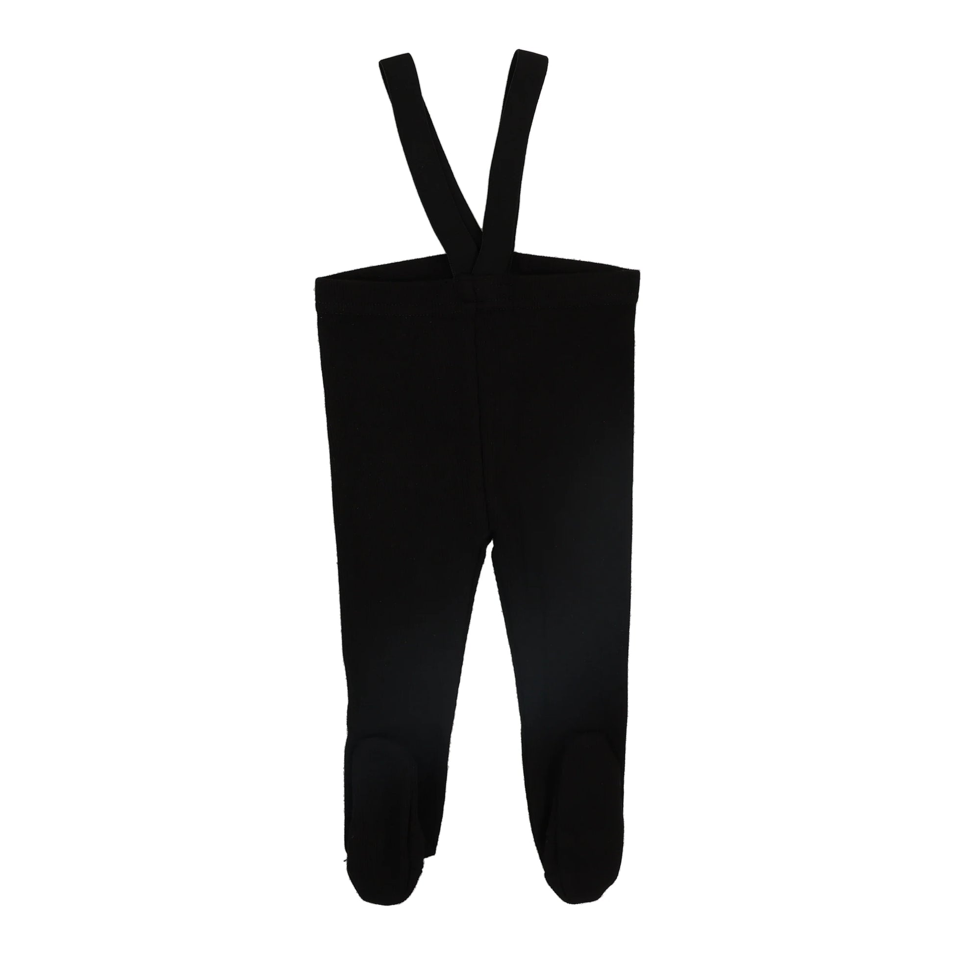 Lil Legs Ribbed Footed Suspender Leggings -  Basic Colors -