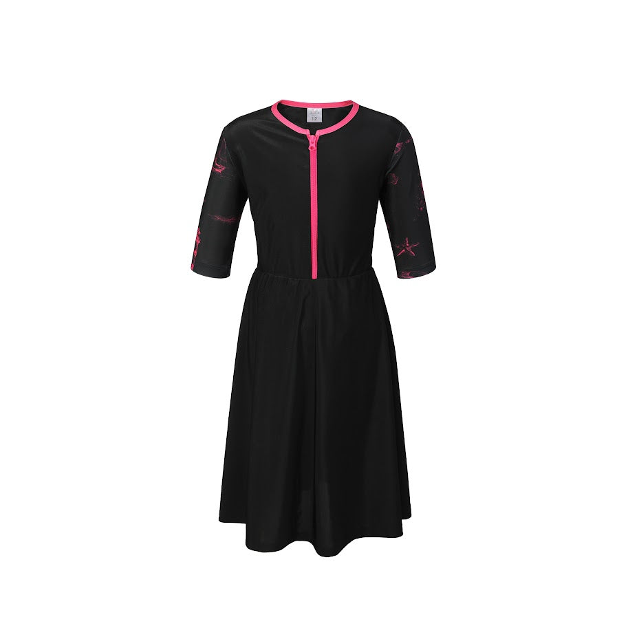 Landskid Toile De Jouy Swim Dress - Short Sleeves -