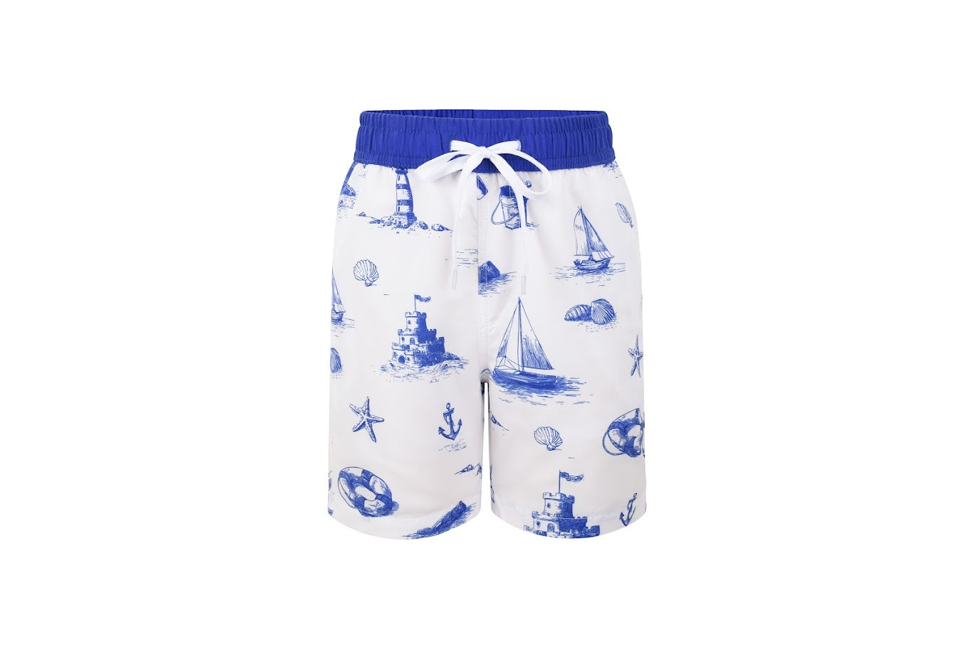 Landskid Boys Toile De Jouy Print Swim Set - Printed Shorts -