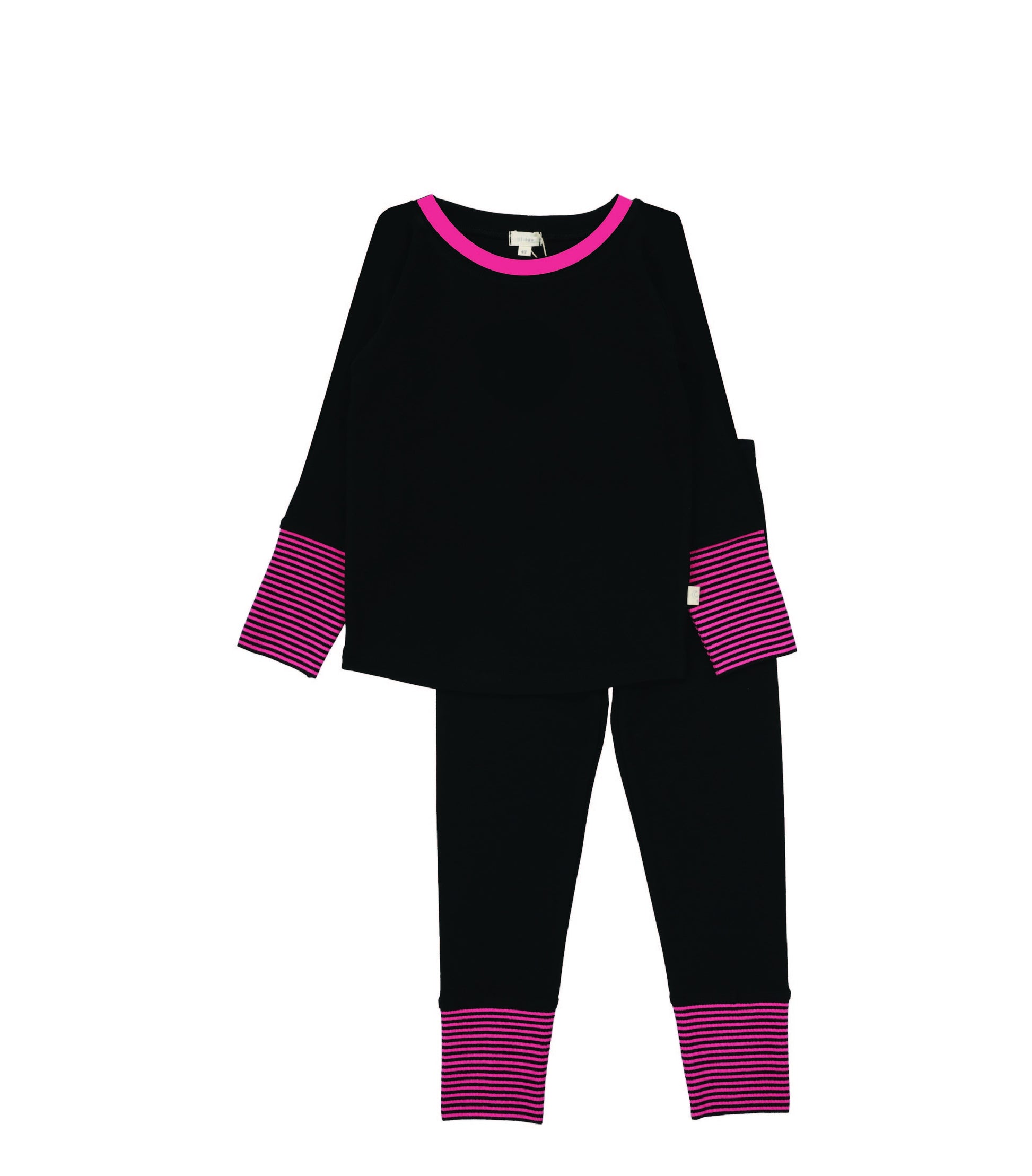Lil Legs Striped Cuff  Lounge Set - FW25 -