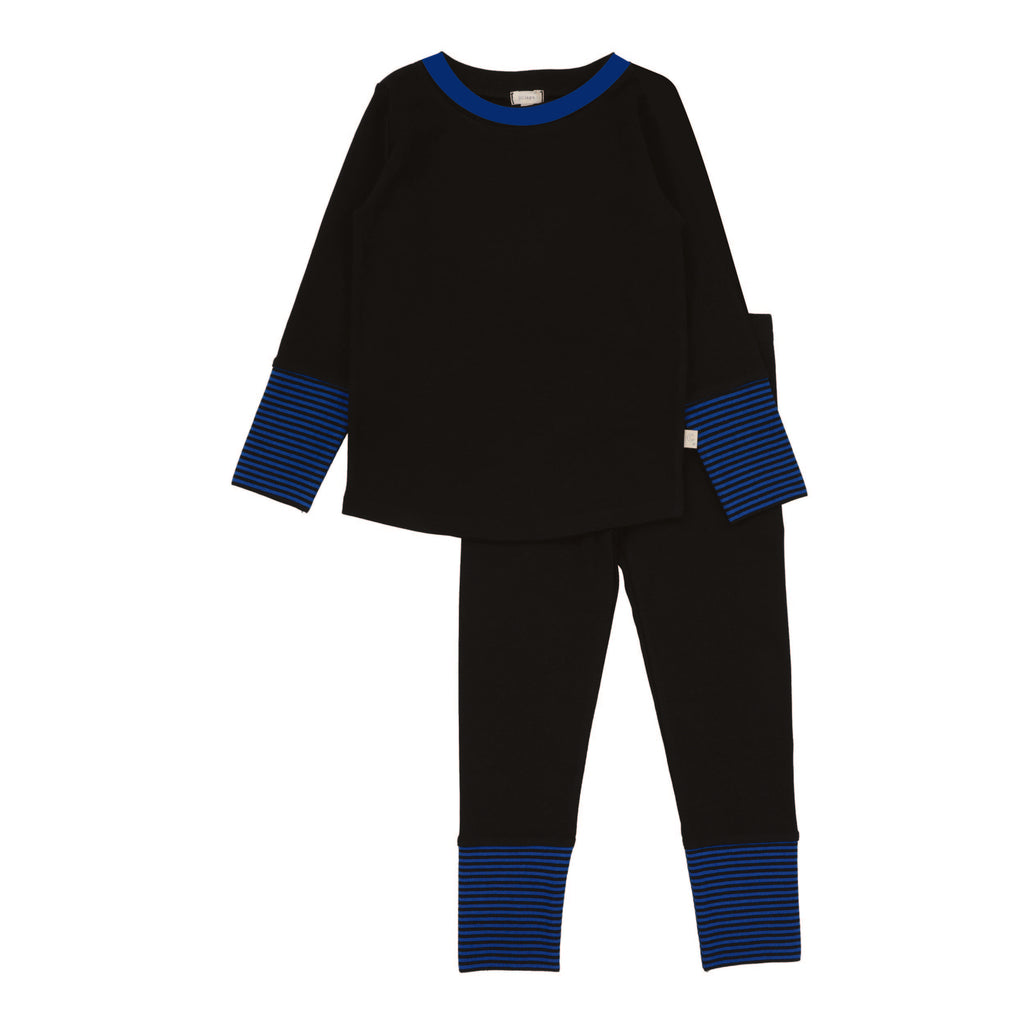 Lil Legs Striped Cuff  Lounge Set - FW25 -