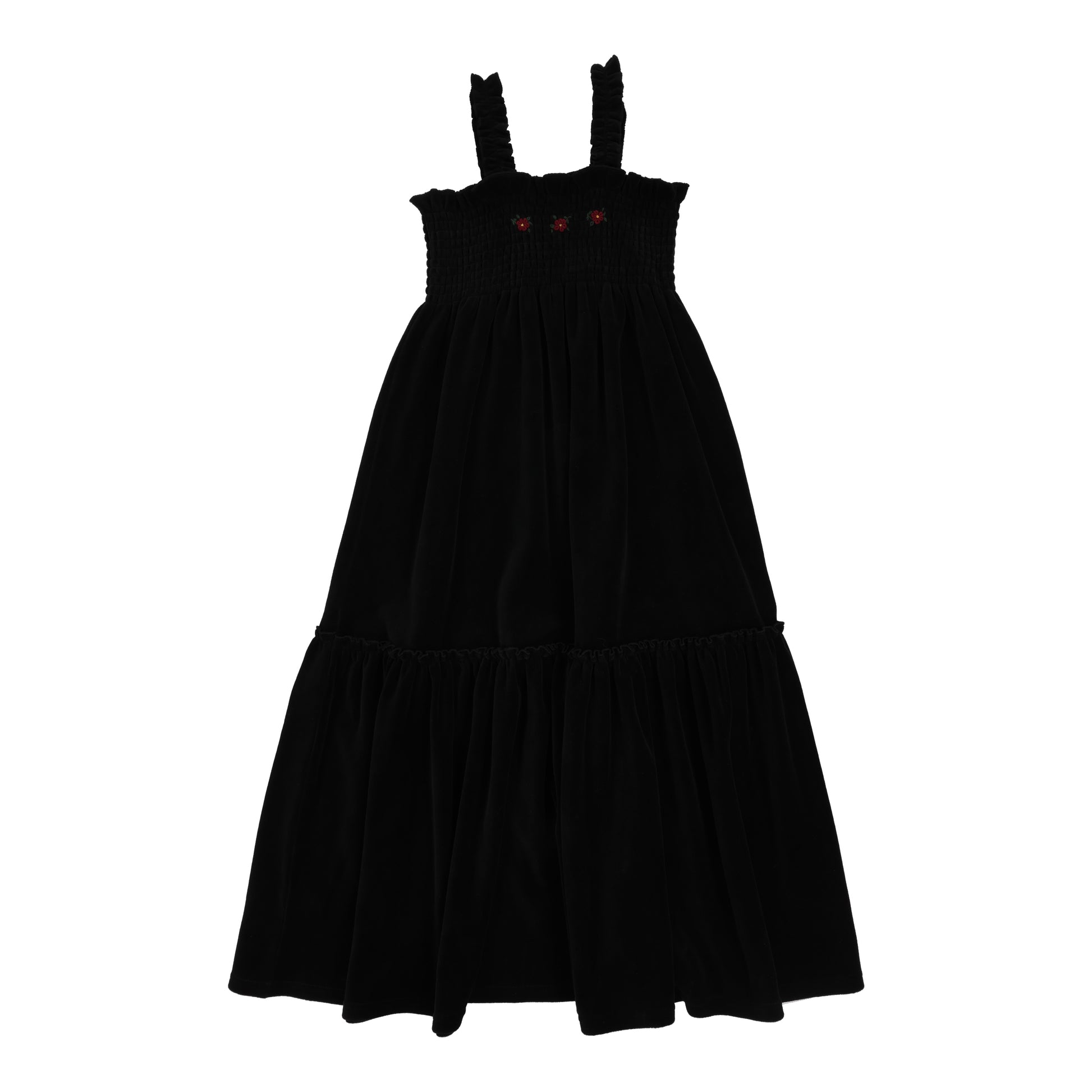 Lil Legs Velour Smocked Maxi Dress - FW25 -