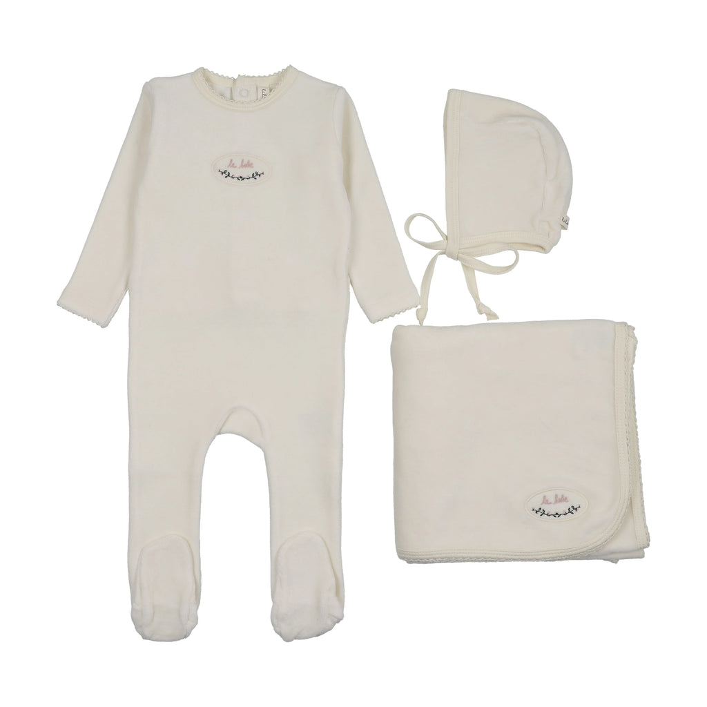 Lilette Velour Patch Layette Set - FW26 -