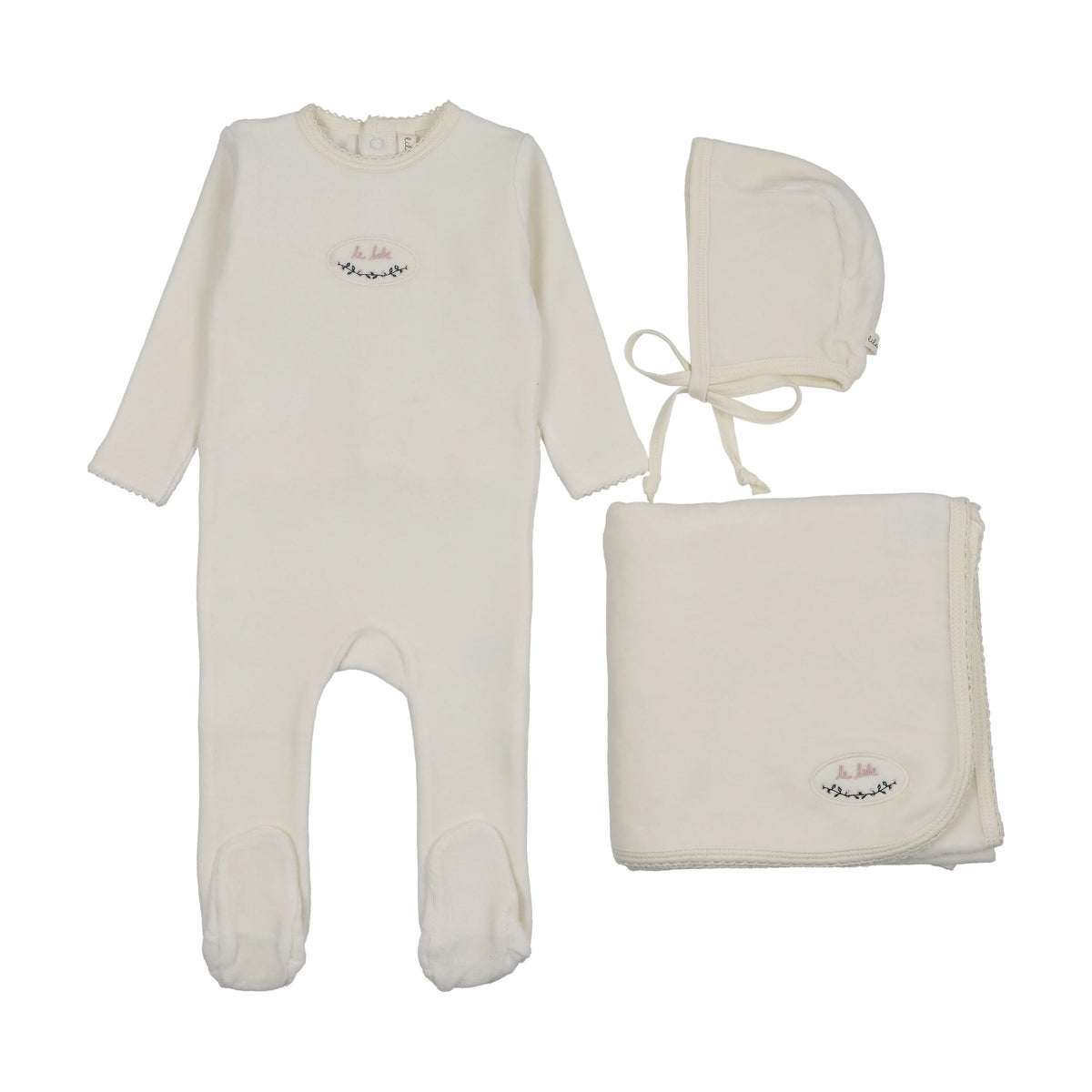 Lilette Velour Patch Layette Set - FW26 -