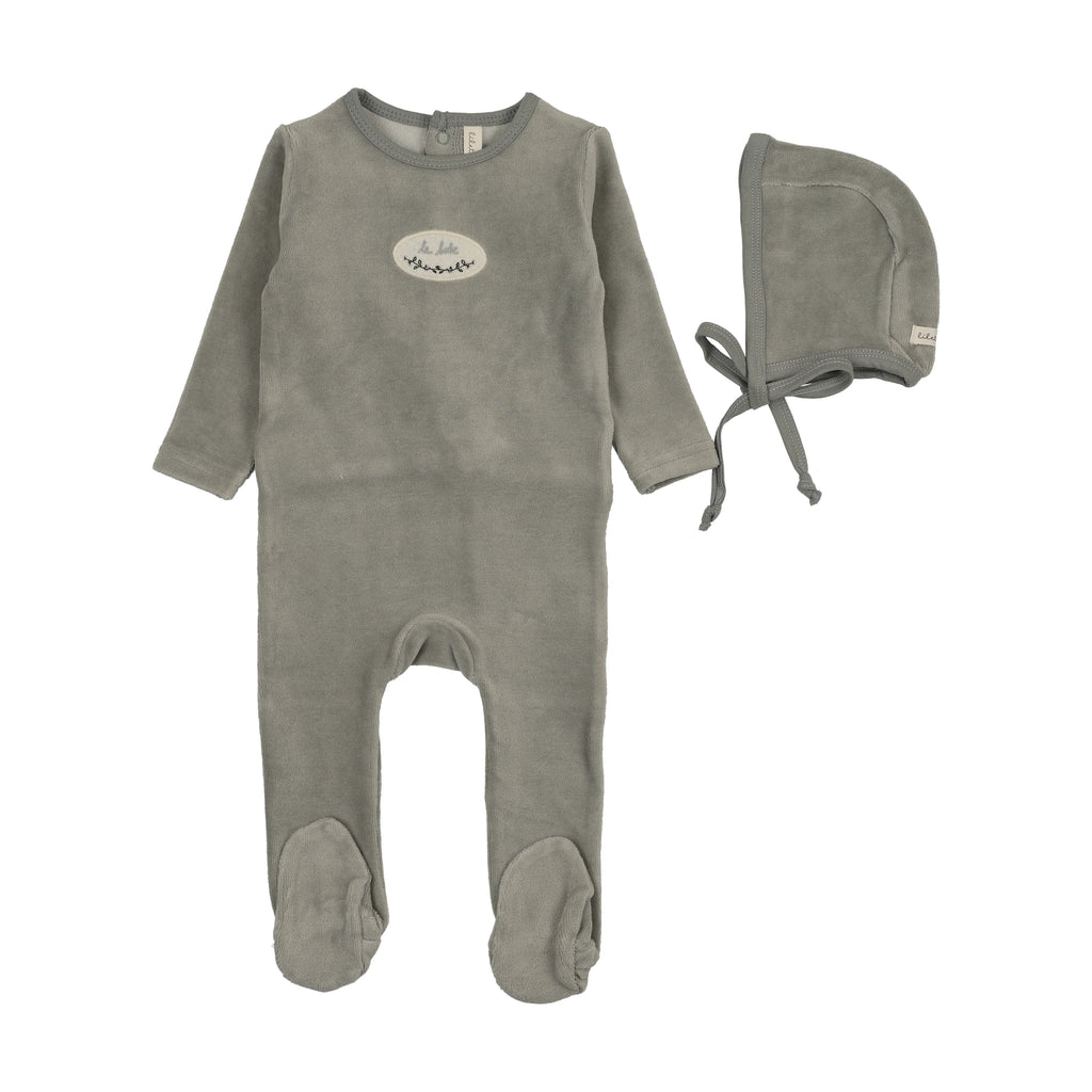 Lilette Velour Patch Footie Set - FW26 -